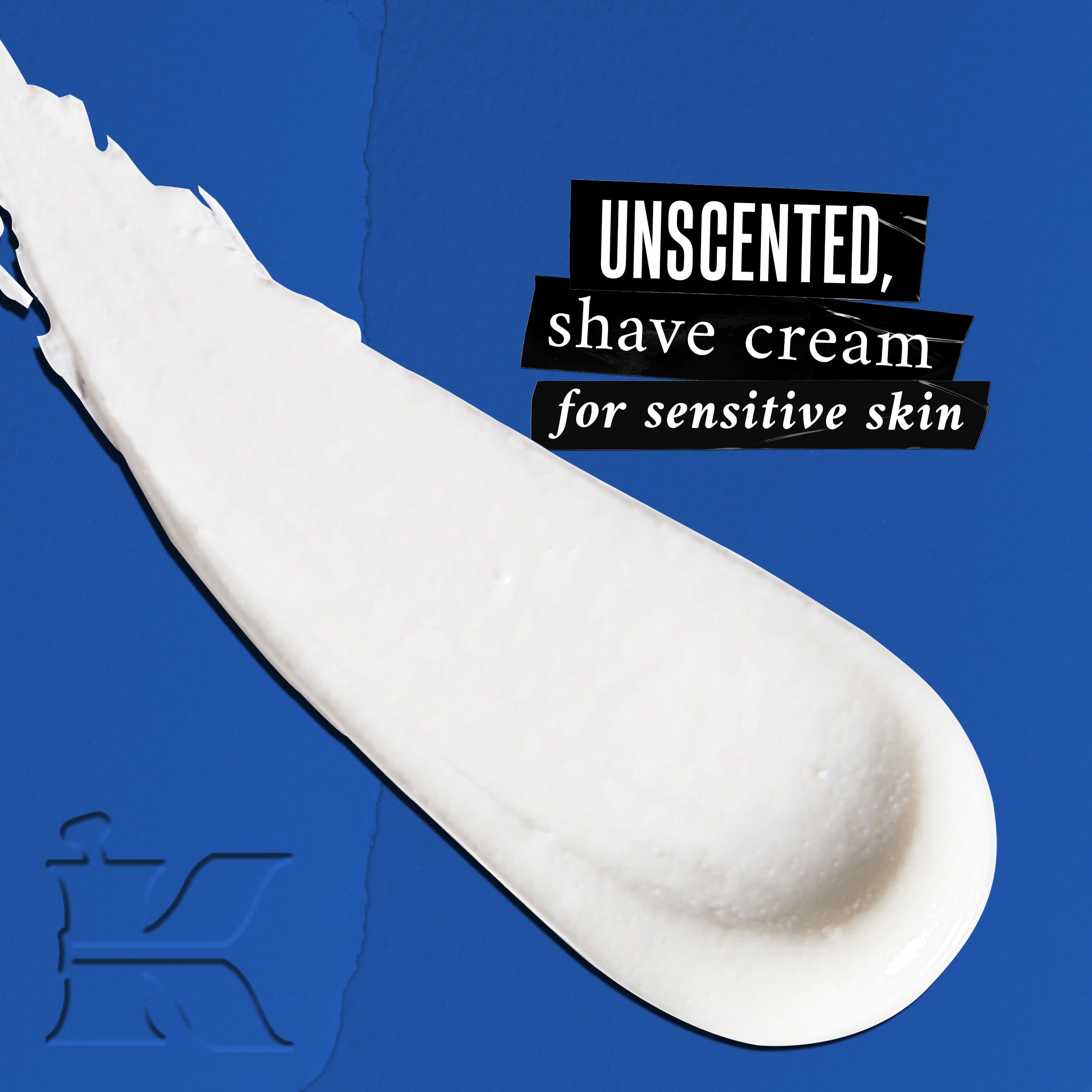 Kiehl's Ultimate Brushless Shave Cream Blue Eagle, Unscented for Sensitive Skin, with Aloe Vera to Soothe & Hydrate, Minimizes I