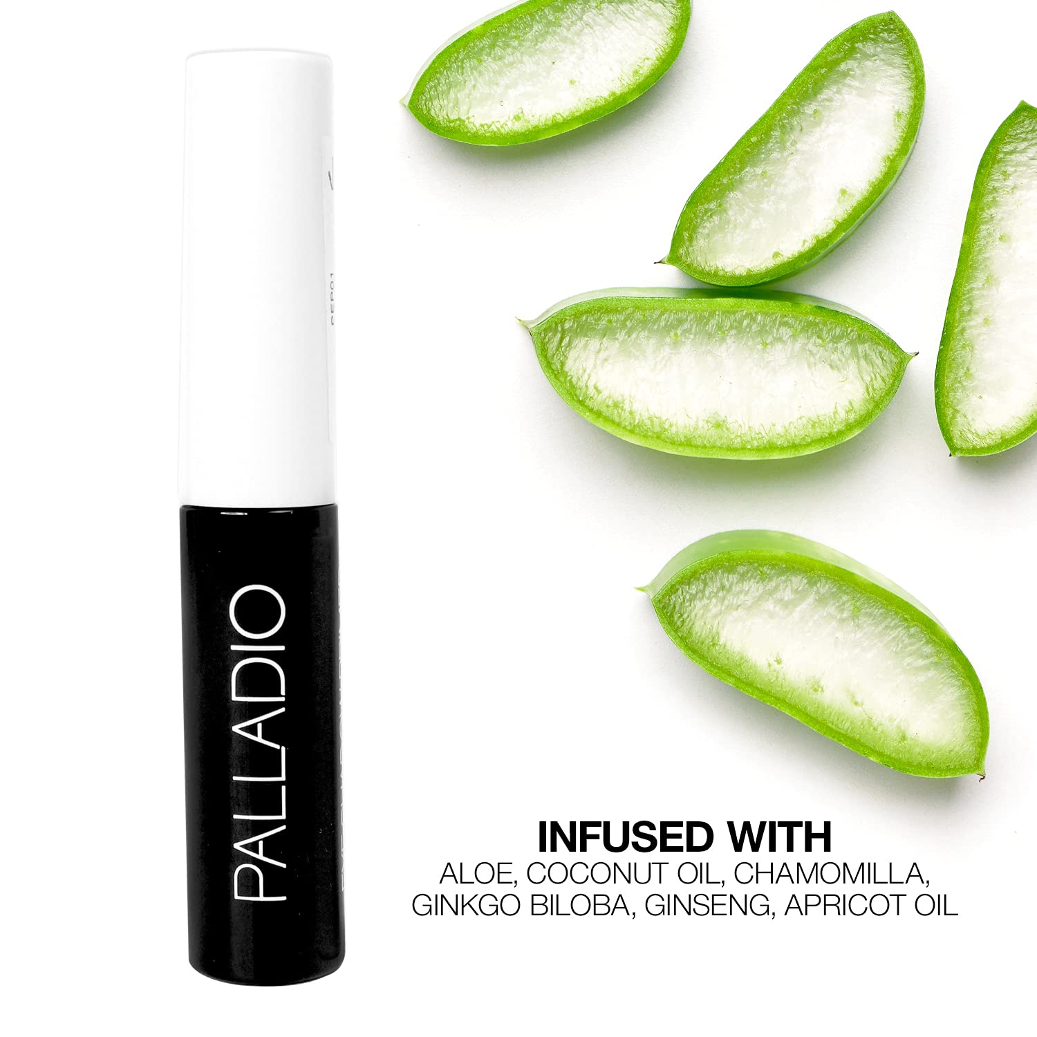 Palladio Eyeshadow Primer, Eliminates Creasing, Ensures Maximum Shadow Vibrancy All Day Long, Enhanced with 5 Different Herbal E