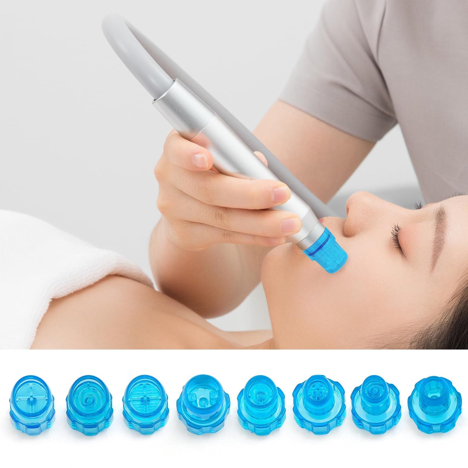 Elitzia Plastic Hydro Dermabrasion Microderma Heads Hydro Facial Aqua Peel Tips Water Peeling Caps Facial Care Skin Cleaning Too