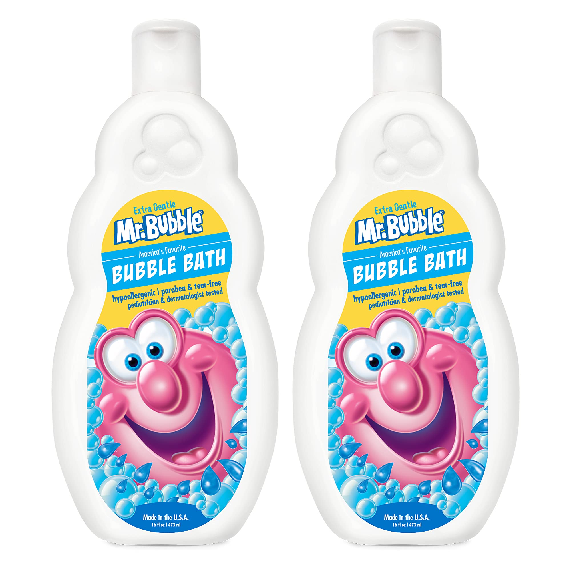 Mr. Bubble Extra Gentle Bubble Bath - Hypoallergenic, Tear Free Bubble Bath Solution Perfect For Sensitive Skin (Pack Of 2 Bottl