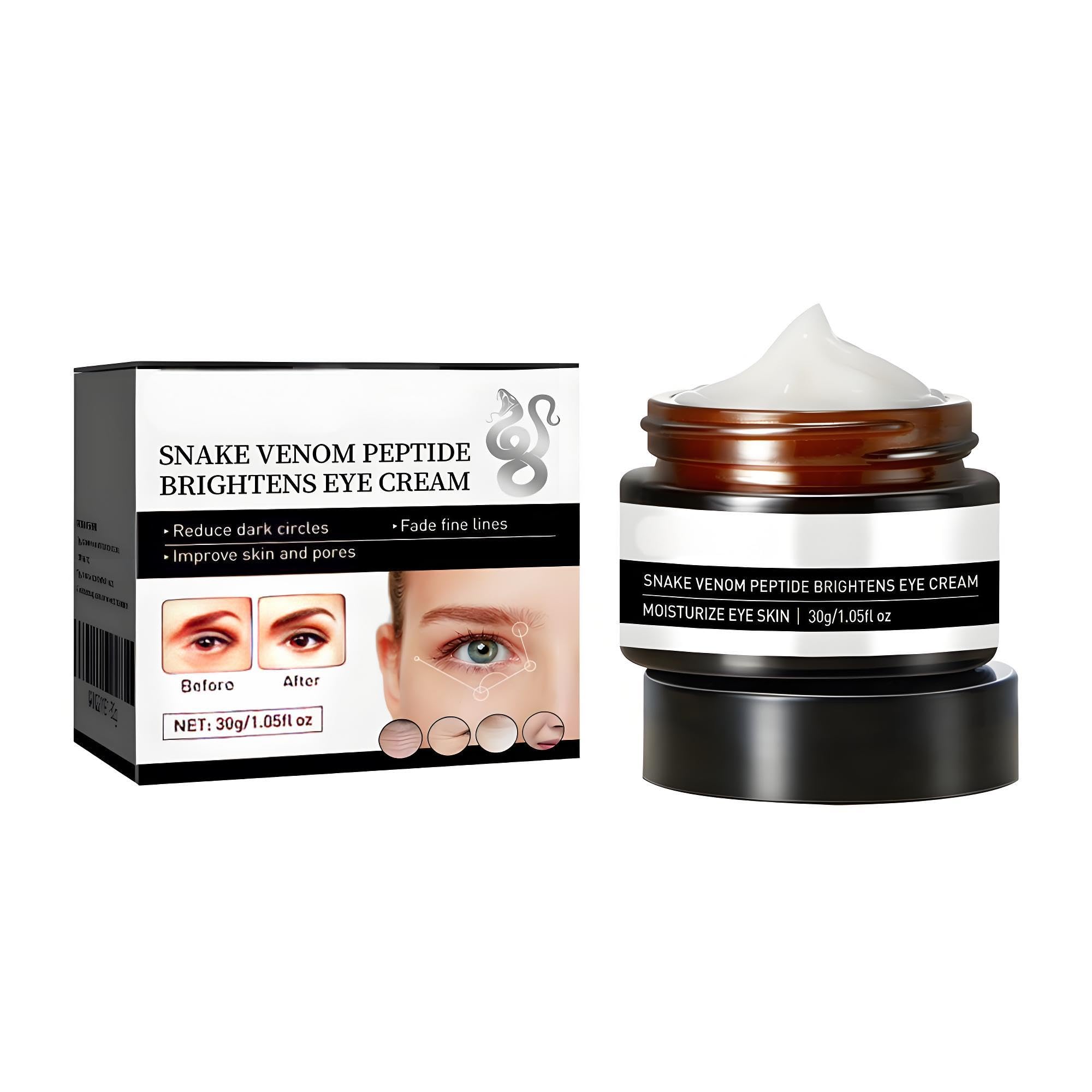 VivaBloom Snake Peptide Eye Cream,AntiAging Eye Cream for Dark Circles, Puffiness & Wrinkles, Hydrating Eye Treatment with Niac