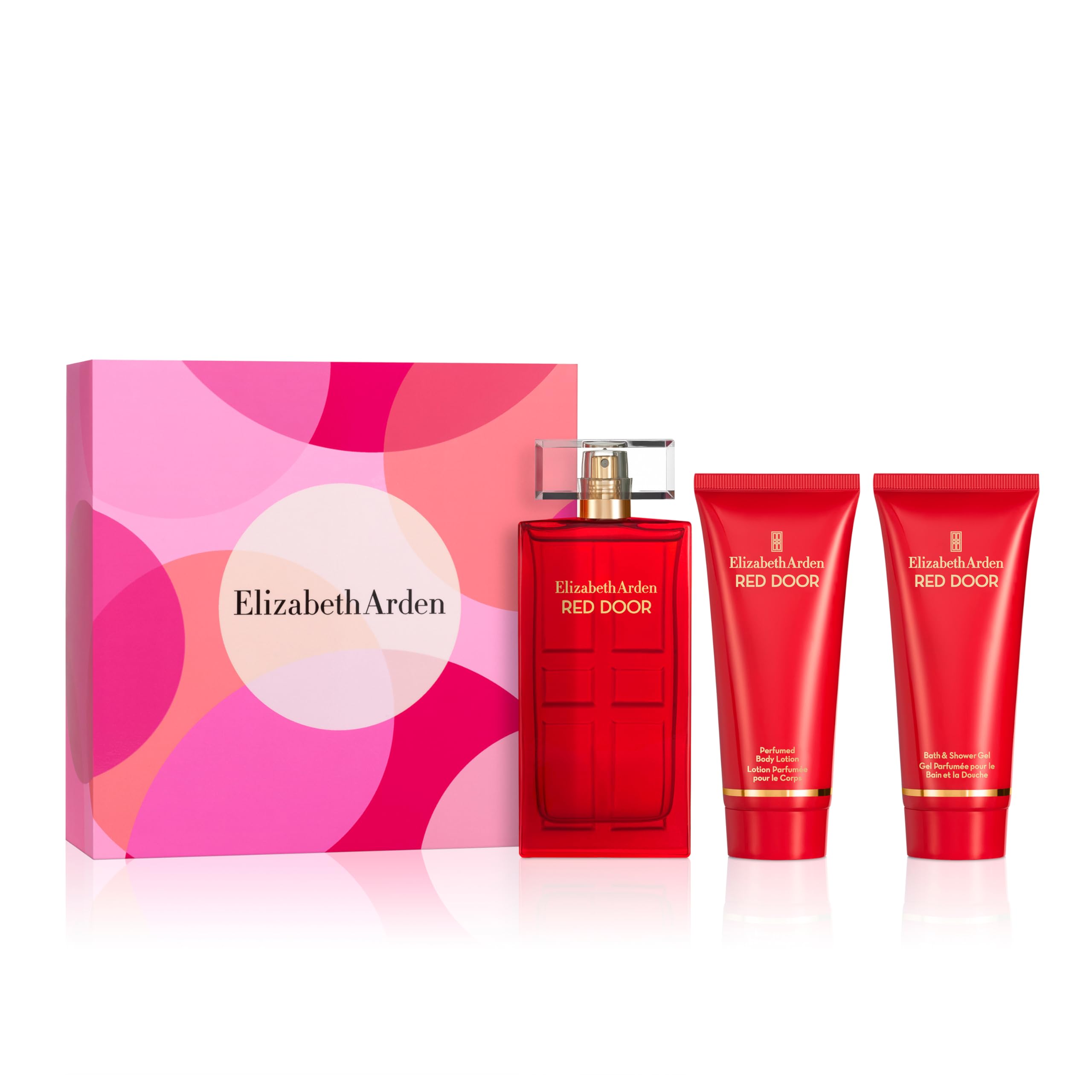 Elizabeth Arden Red Door Women'S 3-Piece Fragrance Perfume Gift Set, Includes Eau De Toilette Spray, Body Lotion, & Bath Shower