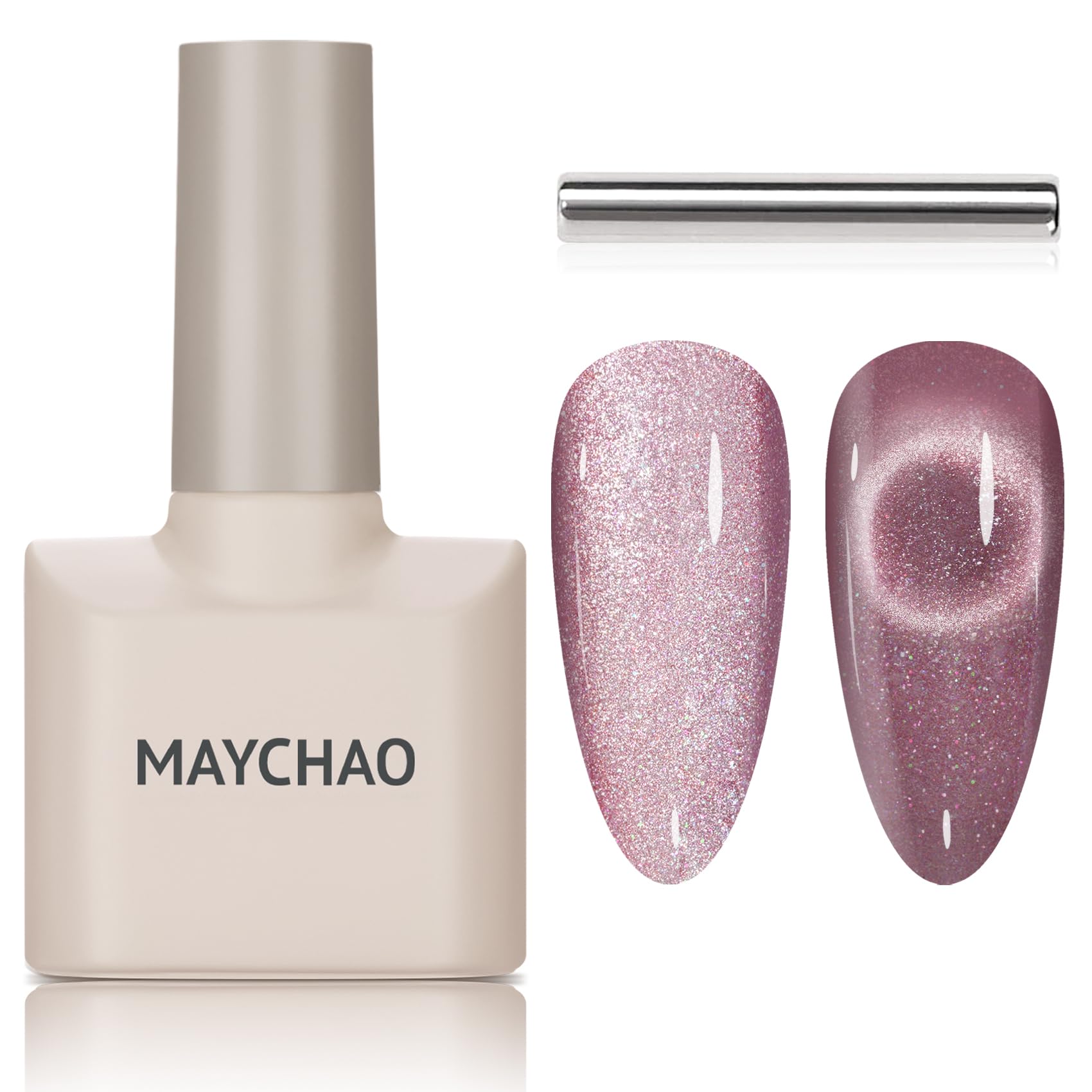 Maychao 15Ml Romatic Galaxy Cat Eye Gel Nail Polish 1Pc Galaxy Gel Polish With Magnet Soak Off Holographic Magnetic Gel Polish F