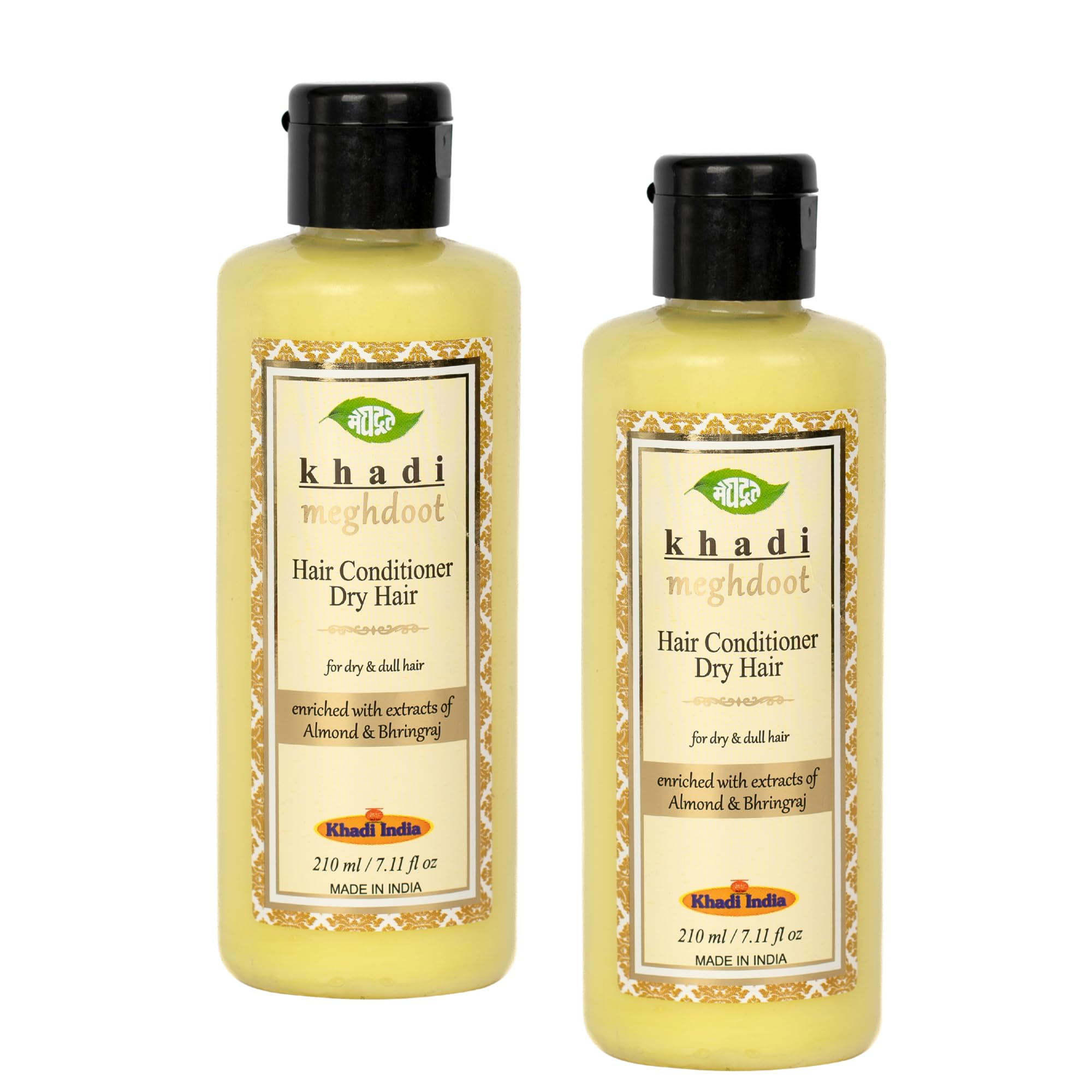 Khadi Meghdoot Hair Conditioner For Dry And Dull Hair  Enriched With Almond And Bhringraj Natural Herbal Formula For Soft, Smoo