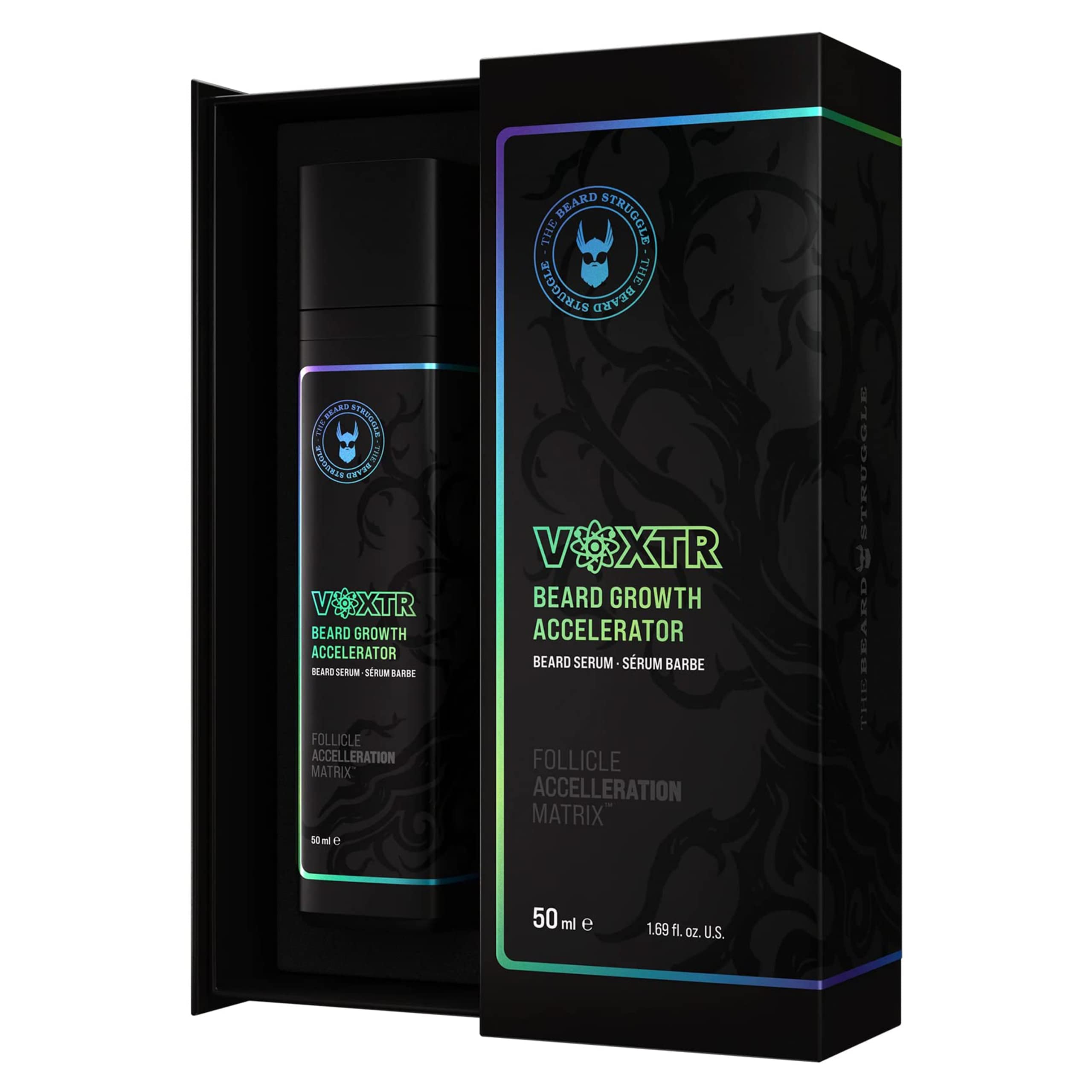The Beard Struggle Voxtr Beard Growth Serum With Follicle Acceleration Matrix - Promotes Thicker & Healthier Beard - Beard Serum