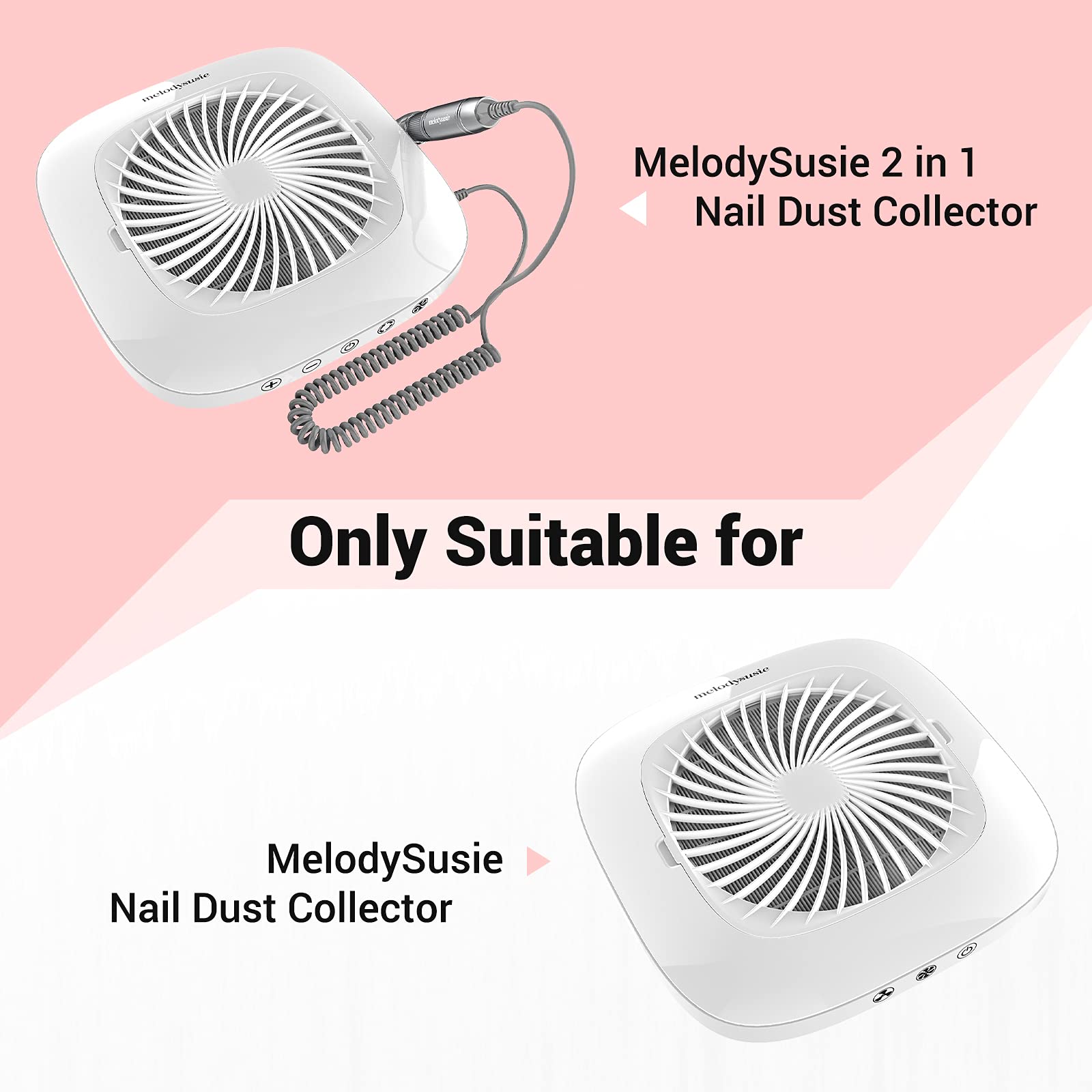 Melodysusie Nail Dust Collector Replacement Filter 4 Pack, Reusable Dust Filter For Melosysusie Nail Dust Collector Vacuum Fan D
