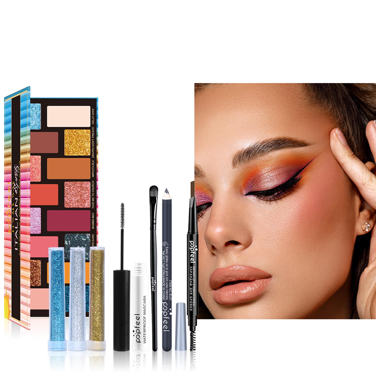 FantasyDay All-in-one Holiday Makeup Gift Set | Full Makeup Kit for Women Multipurpose Essential Bundle Include Eyeshadow Palett