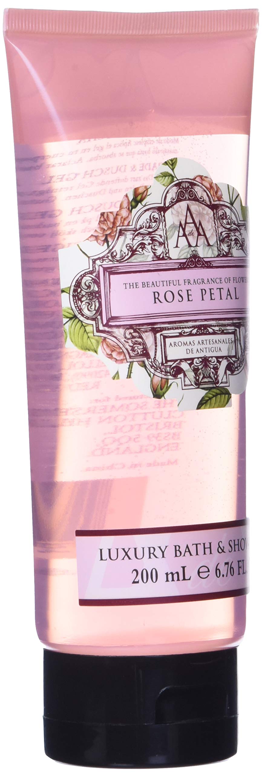 Aaa Floral - Rose Petal, Luxury Bath & Shower Gel, Enriched With Shea Butter - 200 Ml, 6.8 Fl Oz