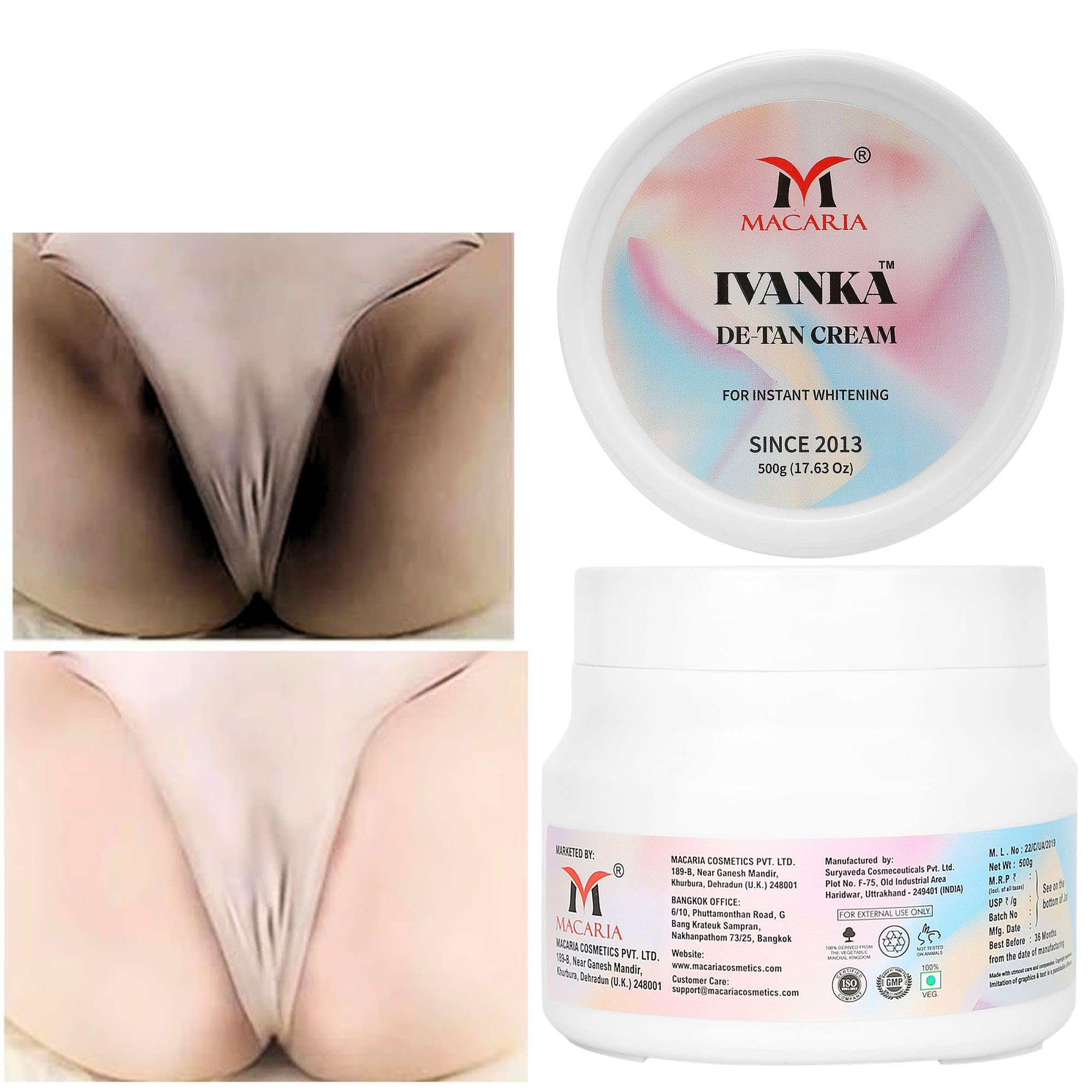 Ivanka Detan Pack Vaginal Whitening Face Pack Mask 3 In 1 (Not Skin Bleaching Cream)