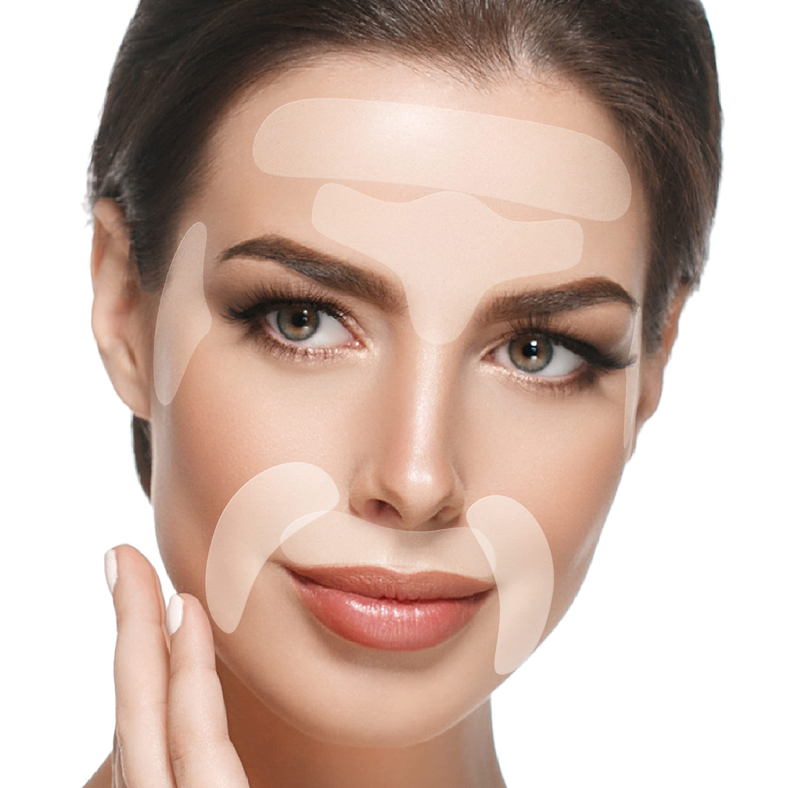Blumbody Face & Forehead Wrinkle Patches - Anti Wrinkle Facial Patches To Smooth Eye, Mouth, Forehead Wrinkles - Non-Silicone Fa
