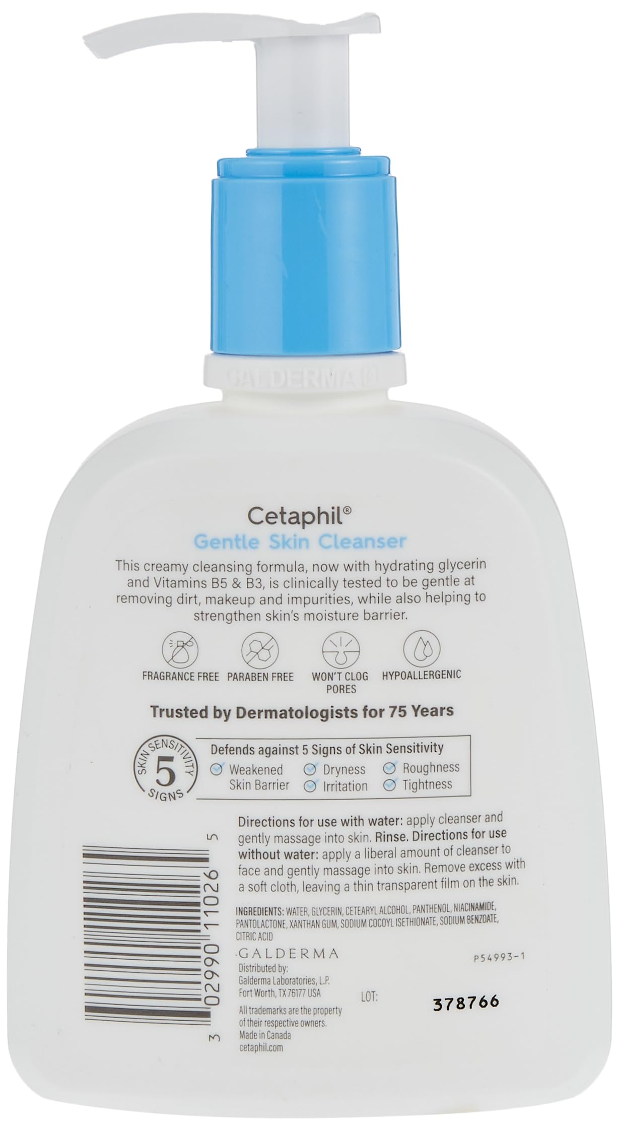 Cetaphil Gentle Skin Cleanser, Dry To Normal, Sensitive Skin, 8 Fl Oz (Pack Of 1)