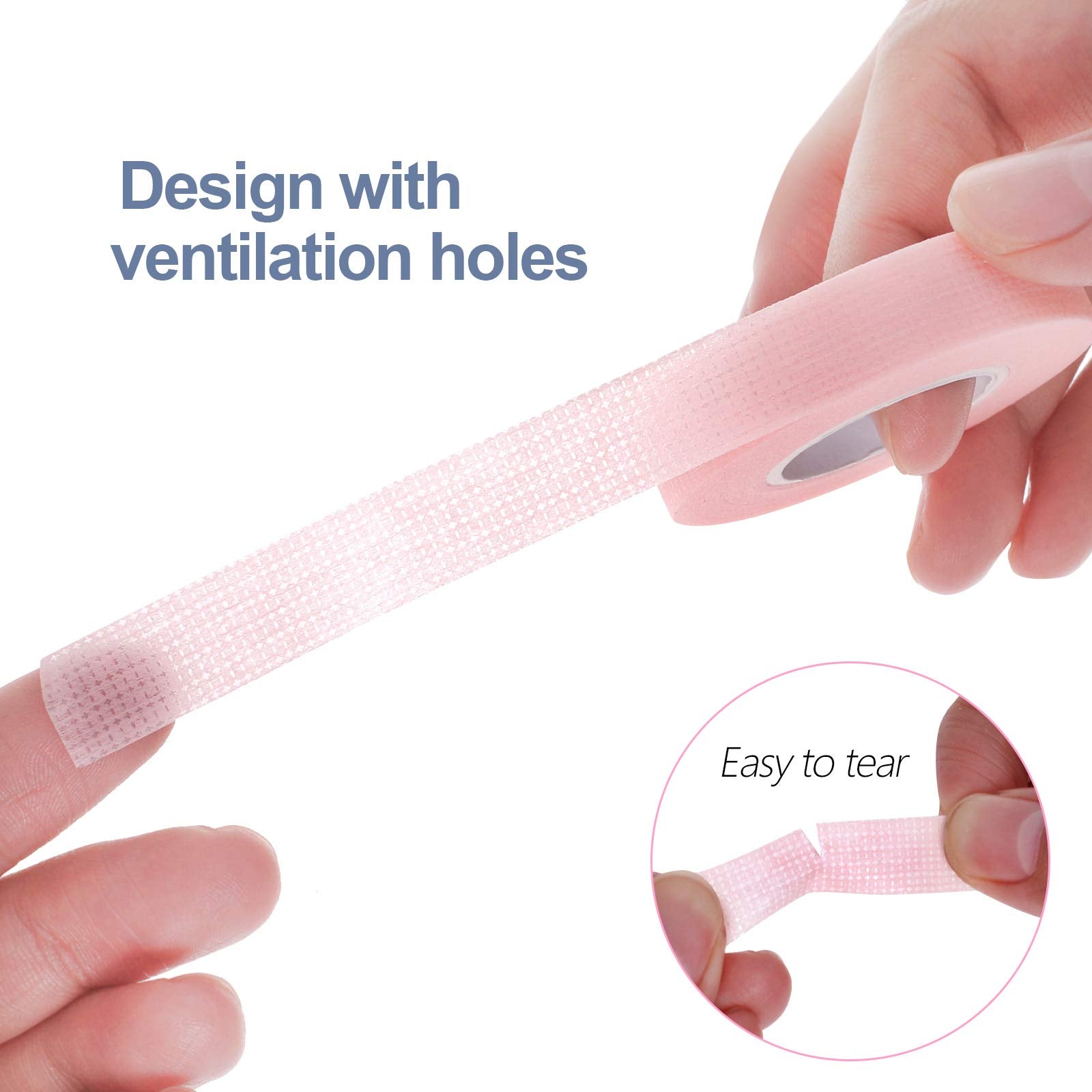 Fenshine 10 Rolls Micropore Medical Tape For Eyelash Extension, Adhesive Fabric Tape For For Eyelash Extension Supp...