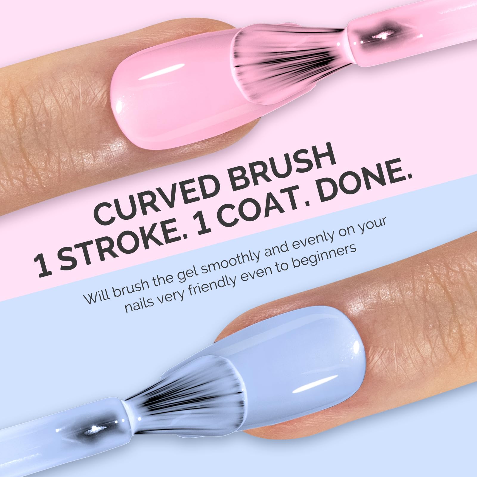 Melodysusie Thick Gel Nail Polish Set- 2 Pcs 15Ml Babypink & Blue Gel Polish Set Soak Off Uv Led Pink Gel Polish Christmas Gift