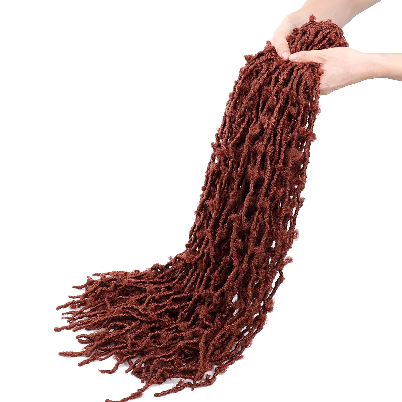 Lmzim 5 Packs 36 Inch Butterfly Crochet Hair For Black Women Faux Locs Pre Looped Pre-Twisted Braids (36 Inch 5 Pack, 350)