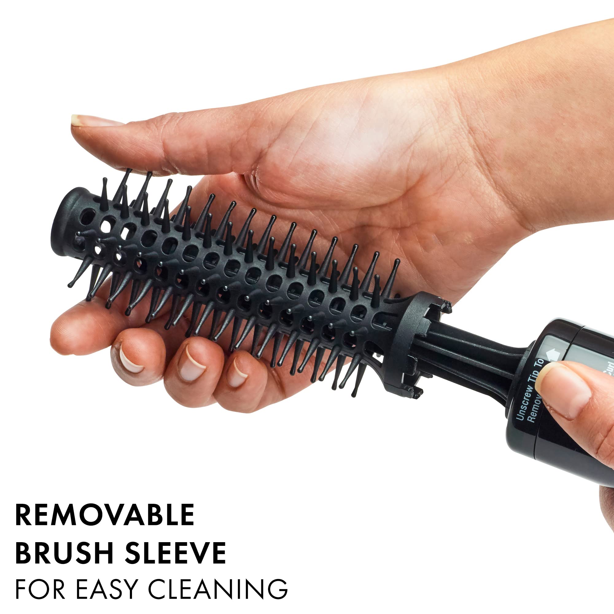 Hot Tools Pro Artist Hot Air Styling Brush | Style, Curl and Touch Ups (1   ) Black