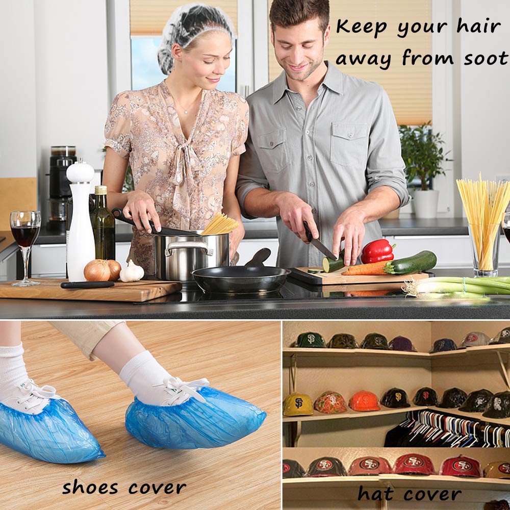100Ps Disposable Shower Caps, Plastic Clear Shower Caps, Lengthening And Thickening Hair Caps For Hair Dyeing Assistance, Hotel
