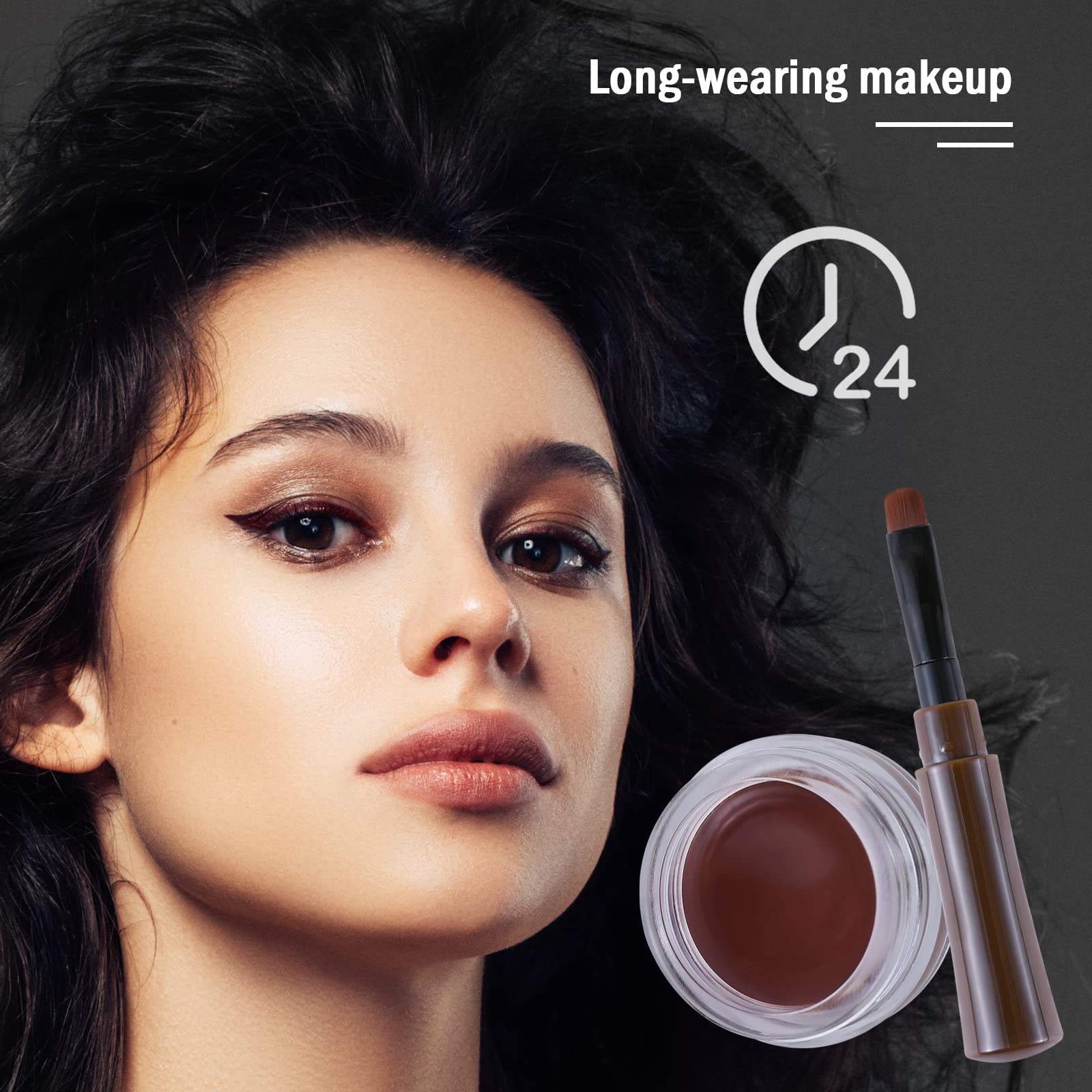 Boobeen Eyeliner Waterproof Gel Eyeliner Smudge-Proof Eye Liner Gel Makeup High Pigment Eye Makeup Set Easy To Apply Long-Lastin