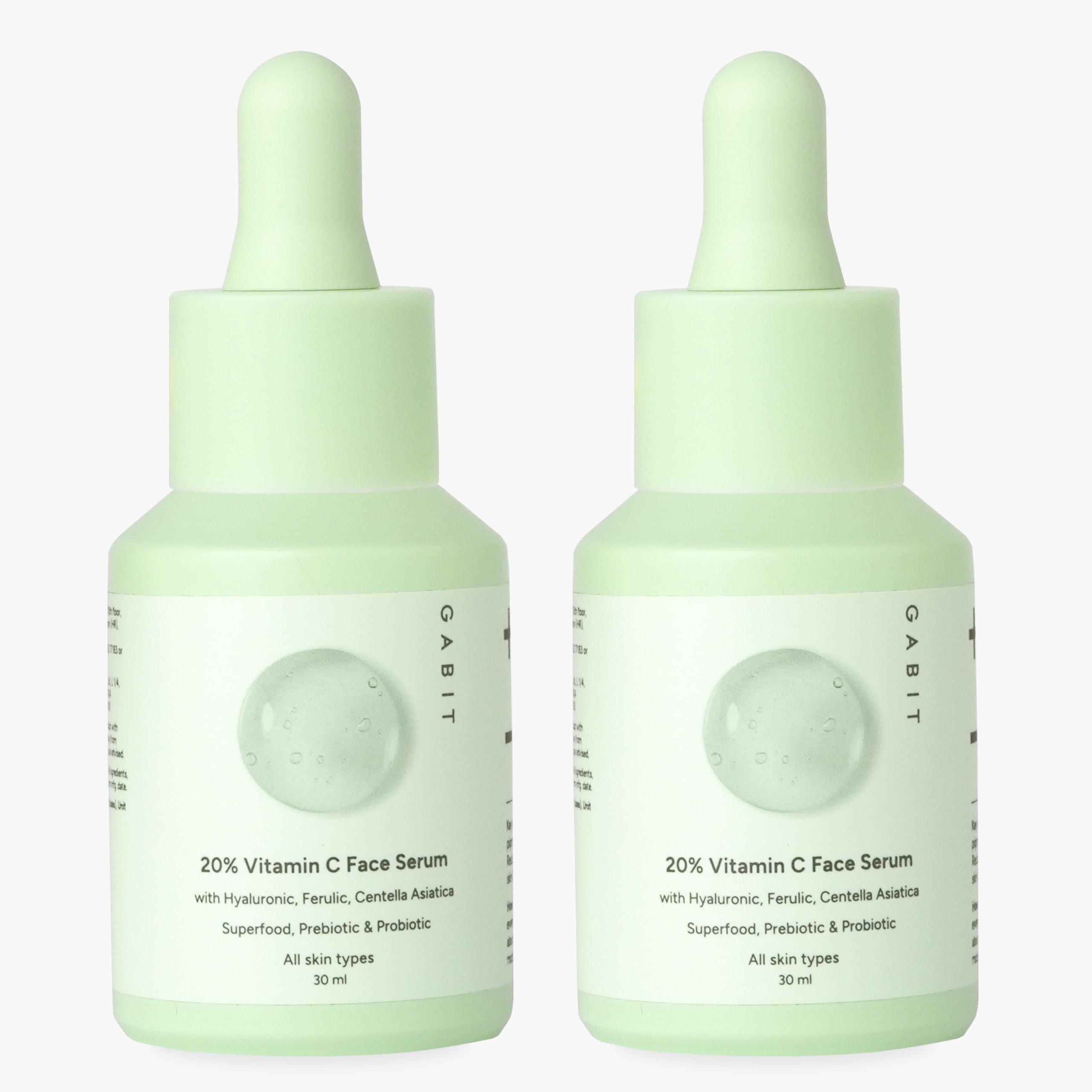 Gabit 20% Vitamin C Face Serum For Glowing Skin | Brightening Serum For Dark Spots, Dull Skin, Tanned Skin | Improves Wrinkles |
