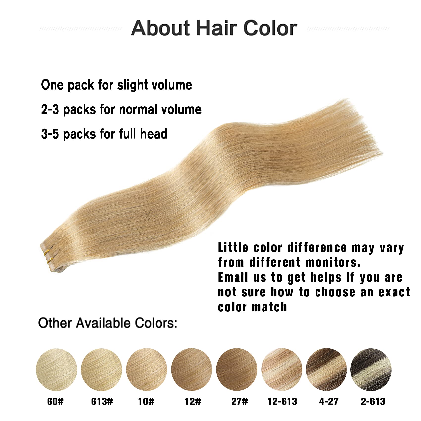 Aison Honey Blonde Tape In Hair Extensions 16 Inch 100% Strawberry Blonde Invisible Tape In Extensions 20 Pcs/Package 16Inch #27