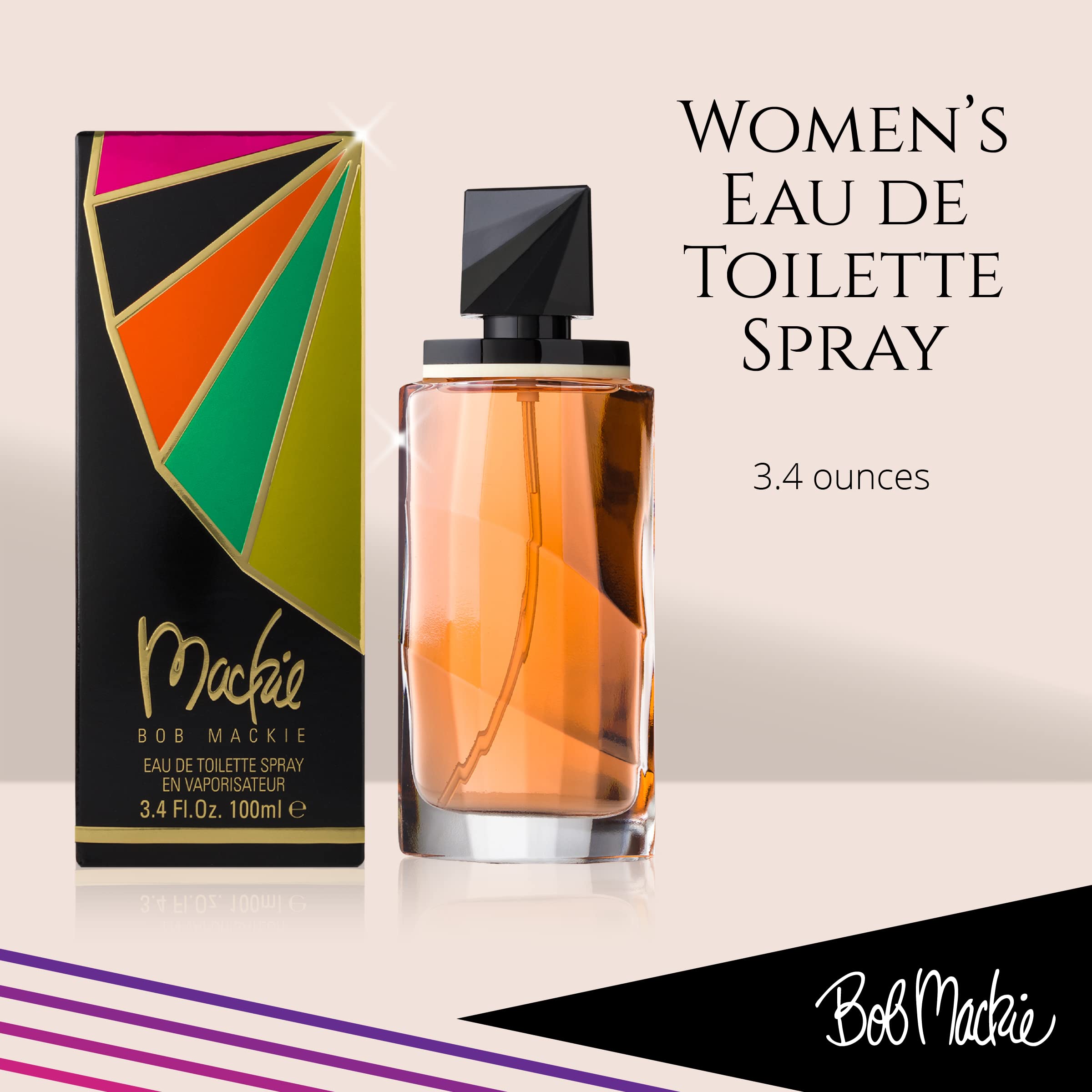 Bob Mackie, Designer Feminine Fragrance, Eau De Toilette Spray 3.4 Oz