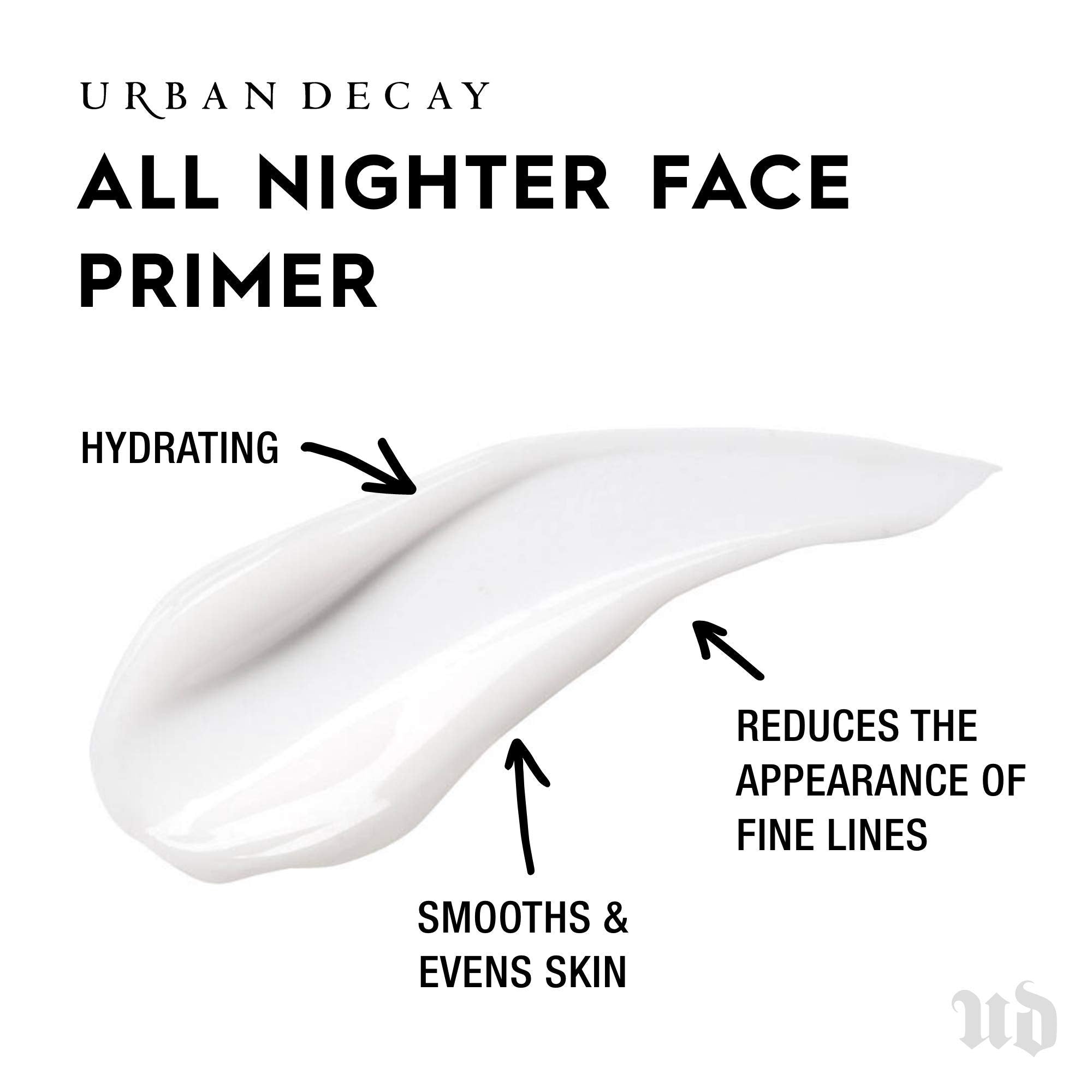 Urban Decay All Nighter Longwear Face Primer (Travel Size), Smoothing & Hydrating Base for Foundation Face Makeup, Sheer & Light