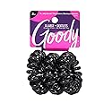 Goody Dentless Jelly Bands Elastic Thick Hair Coils, Black - Medium Hair To Thick Hair - Hair Accessories For Women And Girls, 3