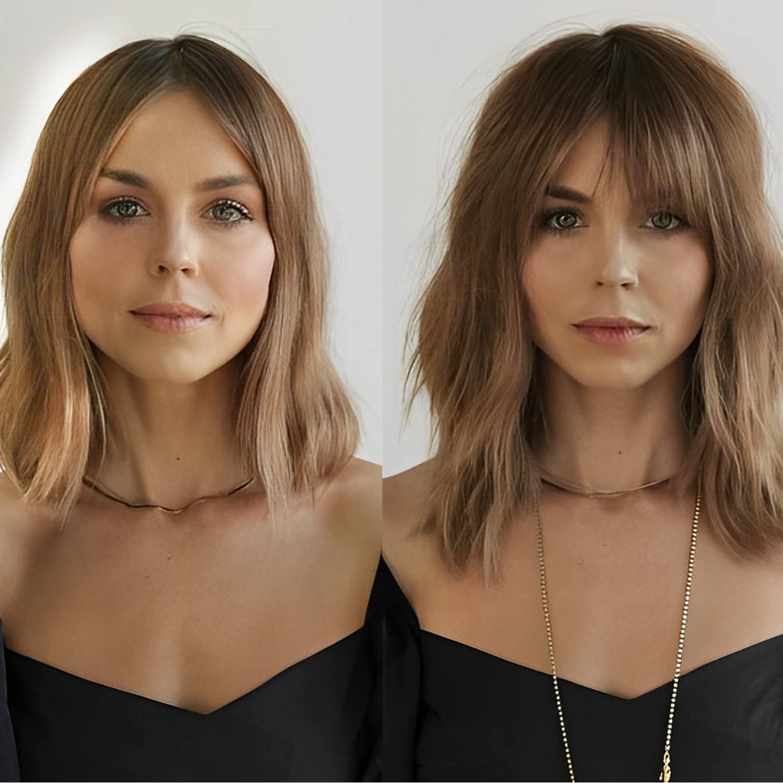 HAIRCUBE Hair Toppers For Women, Top Hairpieces 100% Remy Human Hair With Bangs, 150% Density Silk Base Clip In Topper 7 * 13cm