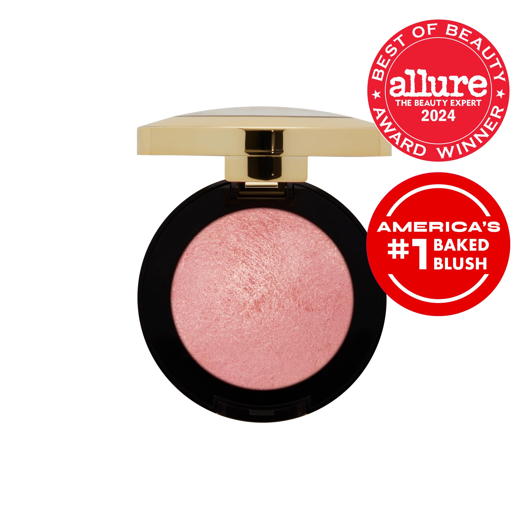 Milani Baked Blush - Rose D'Oro (0.12 Ounce) Cruelty-Free Powder Blush - Shape, Contour & Highlight Face For A Shimmery Or Matte