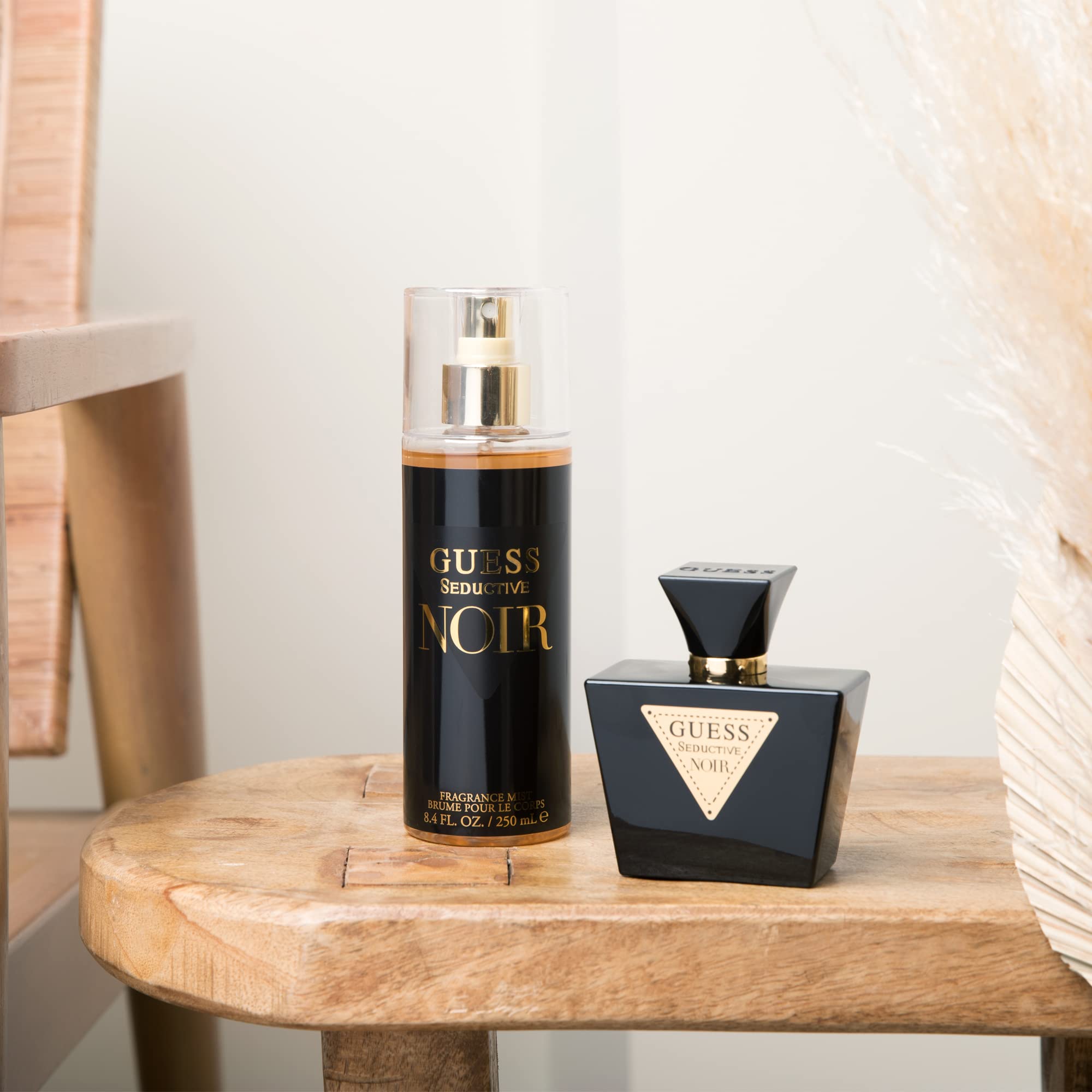 Guess Seductive Noir Women/Femme Eau De Toilette 2 Piece Gift Set - Perfume Spray 2.5 Fl. Oz. & Fragrance Mist 4.2 Fl. Oz.