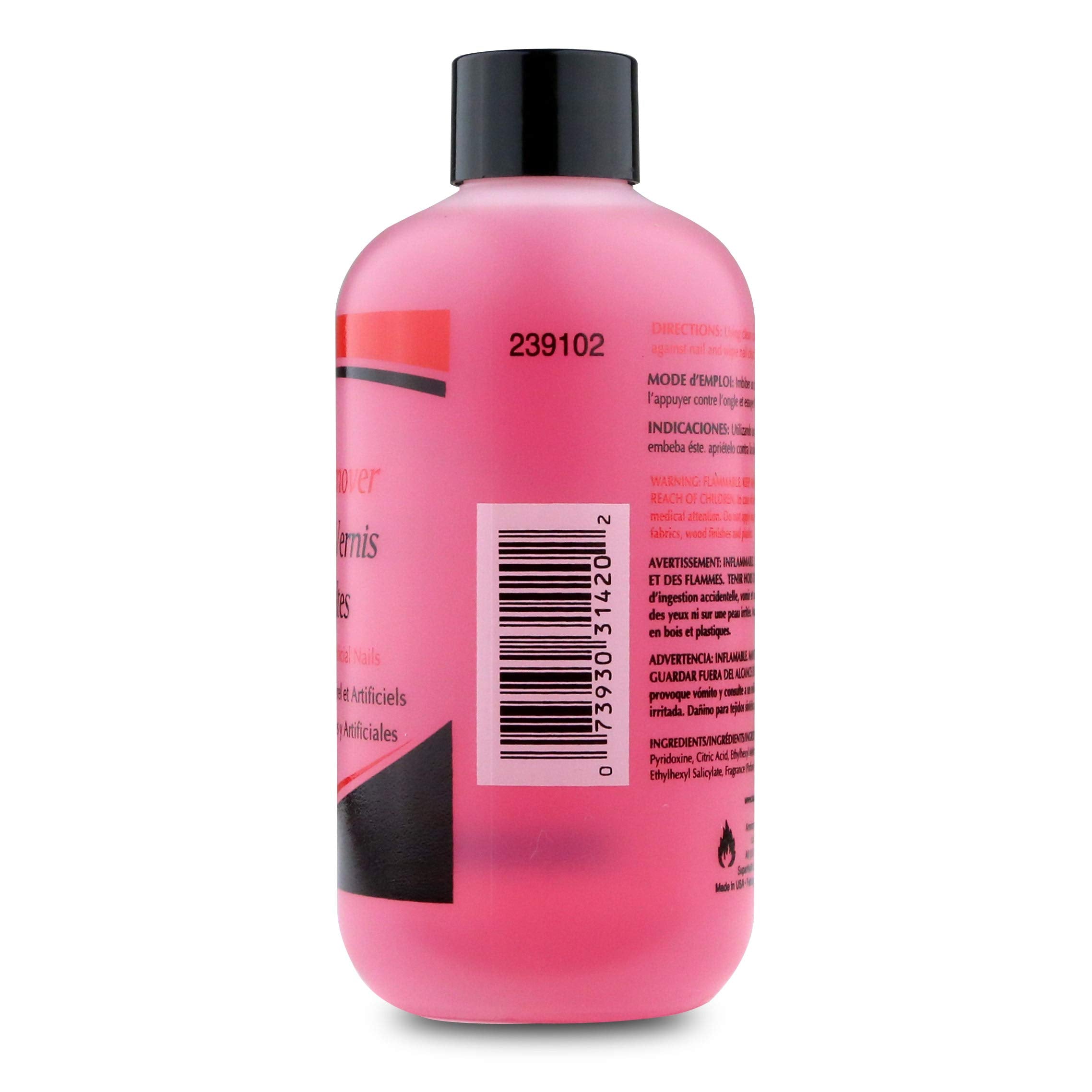 Super Nail Non-Abrasive Polish Remover 8 Oz