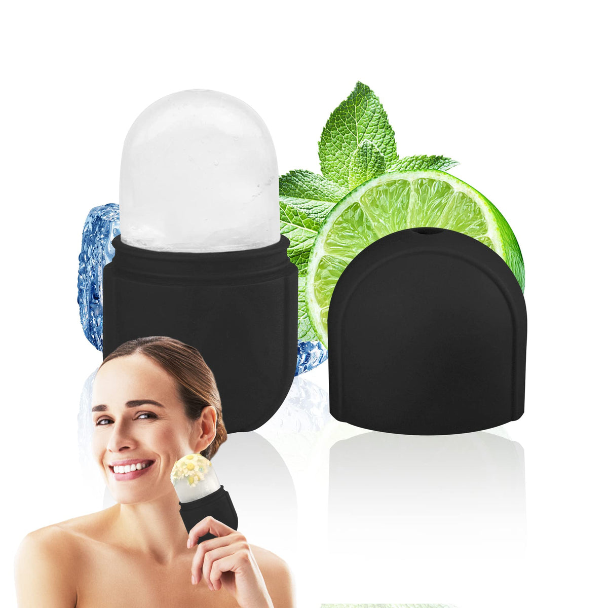 Ice Roller for Face and Eye, Upgrated Ice Face Roller, Ice Facial Cube,Facial Ice Roller Skin Care Tool for Eye Puffiness Relief