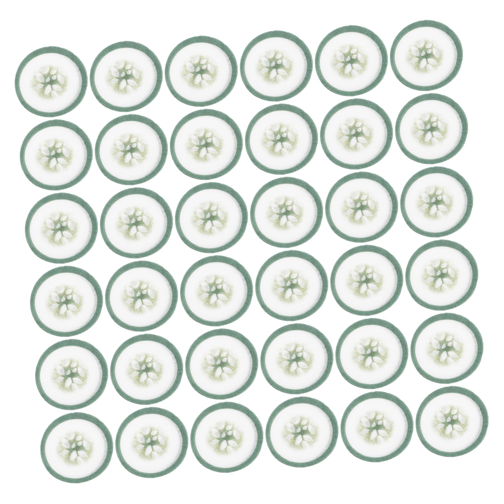 100Pcs Non Woven Printed Cucumber Eye Mask Pads for Adults