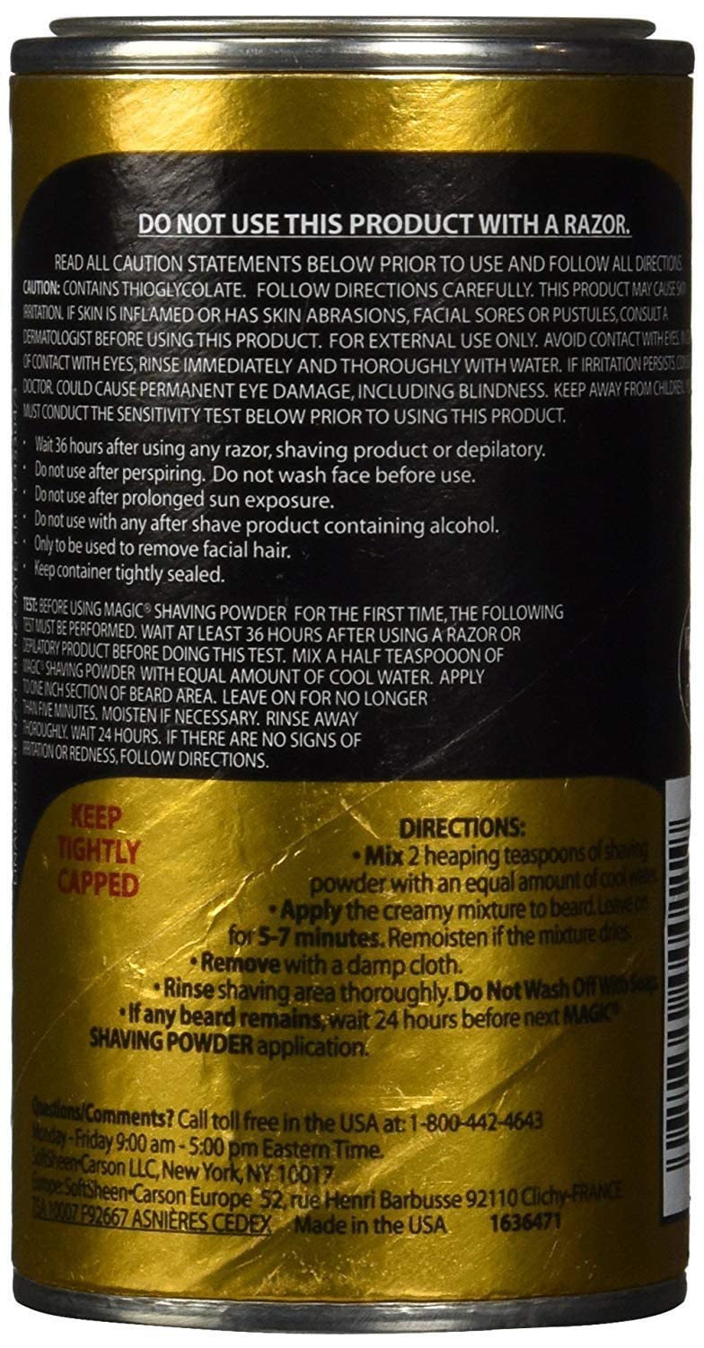 Magic Fragrant Shaving Powder Gold 4.5 Ounce (127g) (2 Pack)