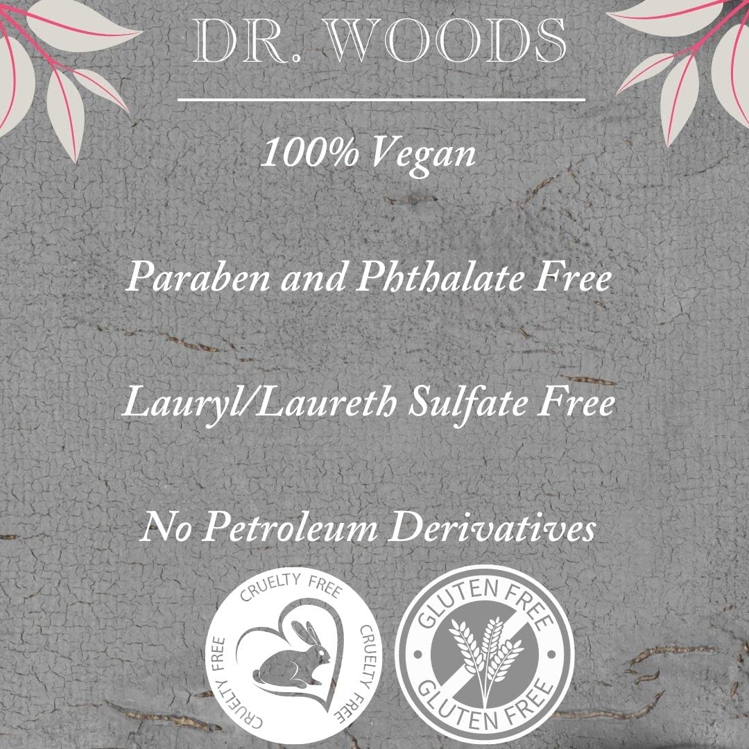 Dr. Woods Black Soap Liquid Facial Cleanser with Organic Shea Butter, 8 Ounce (Pack of 2)