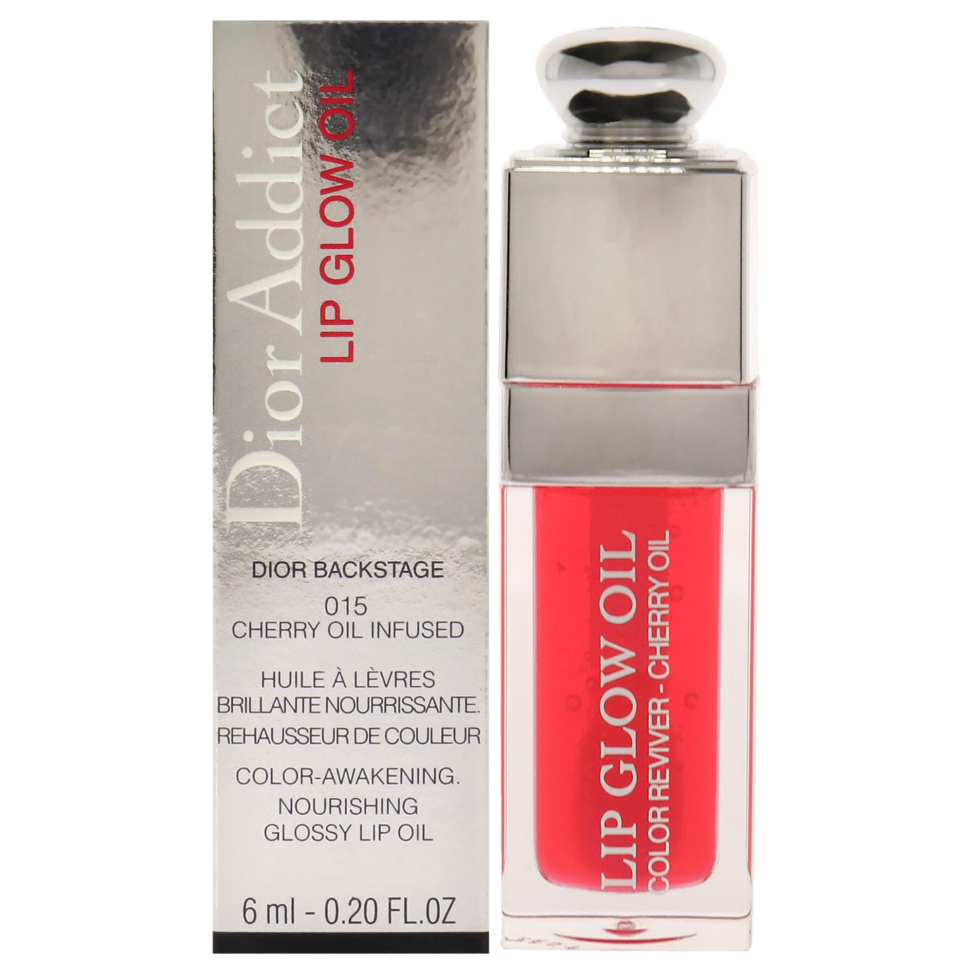 Dior Christian Addict Lip Glow Oil - 015 Cherry Lip Oil Women 0.2 oz, Glossy finish