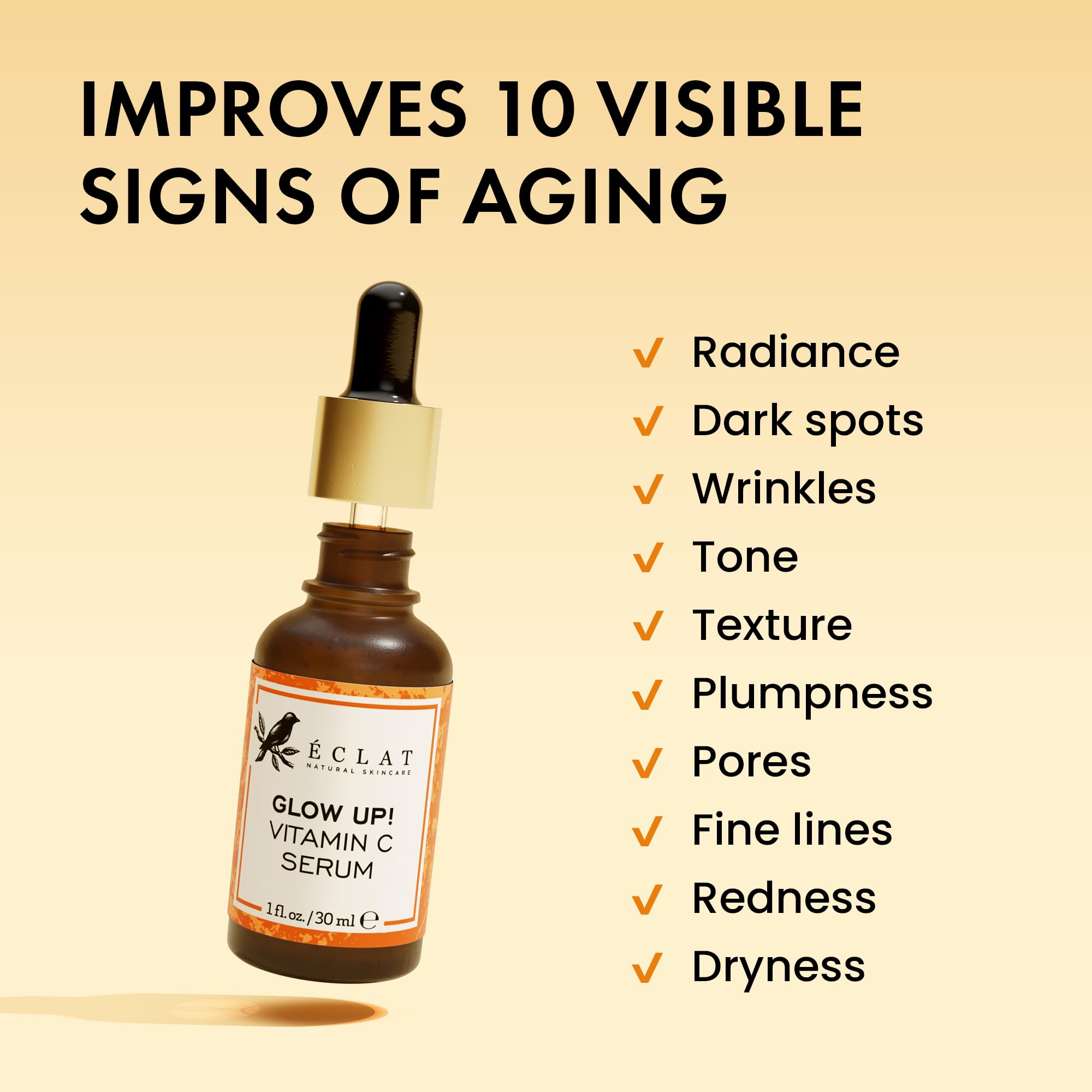 Pure Vitamin C Serum For Face 20% Vitamin C Facial Serums With Hyaluronic Acid Retinol Vit E Antioxidant Vitamin C Face Oil Skin