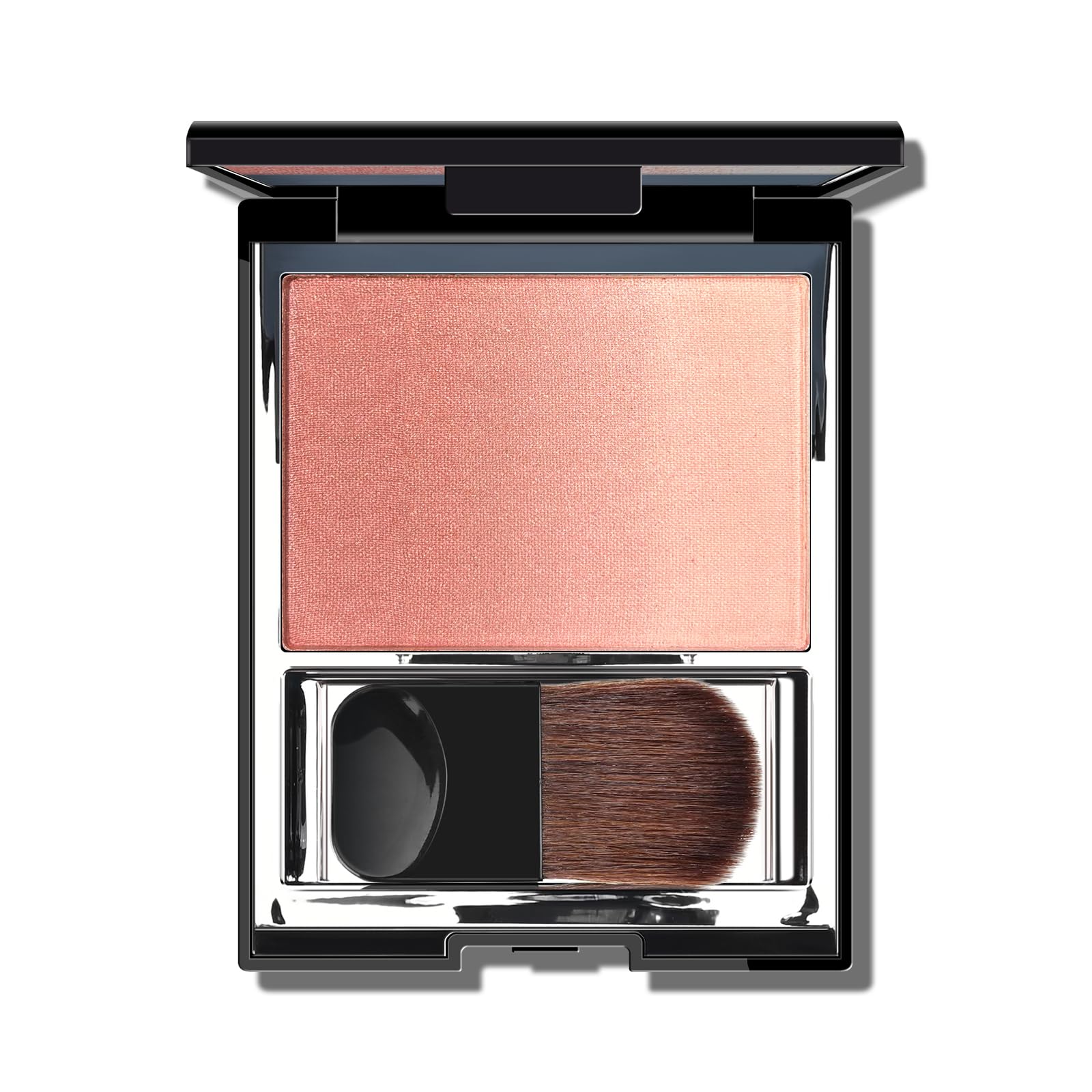 KYDA Warm Rose Shimmer Blush, Gradient Cameo Brown Pink Color, Microfine Pearl Powder Blush, Soft Buildable Cheek Color, Lightw