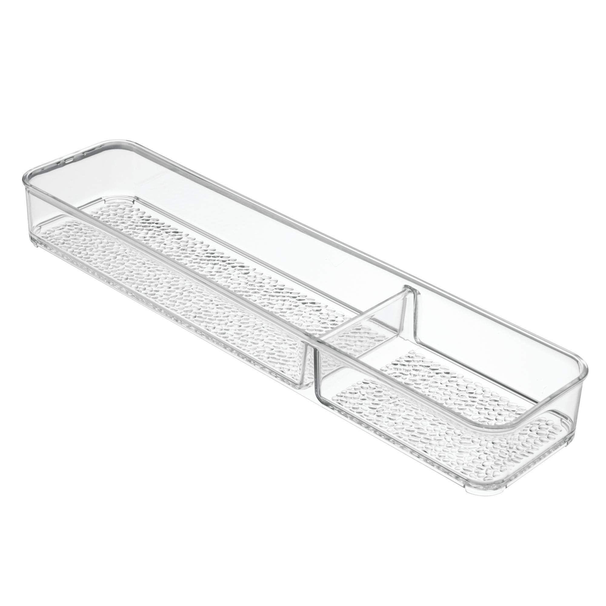 iDesign 48850 Rain Divided Tray for Vanity, Bathroom, Countertop, Drawer, Cosmetics, Makeup, Toiletries, Craft and Office Suppli