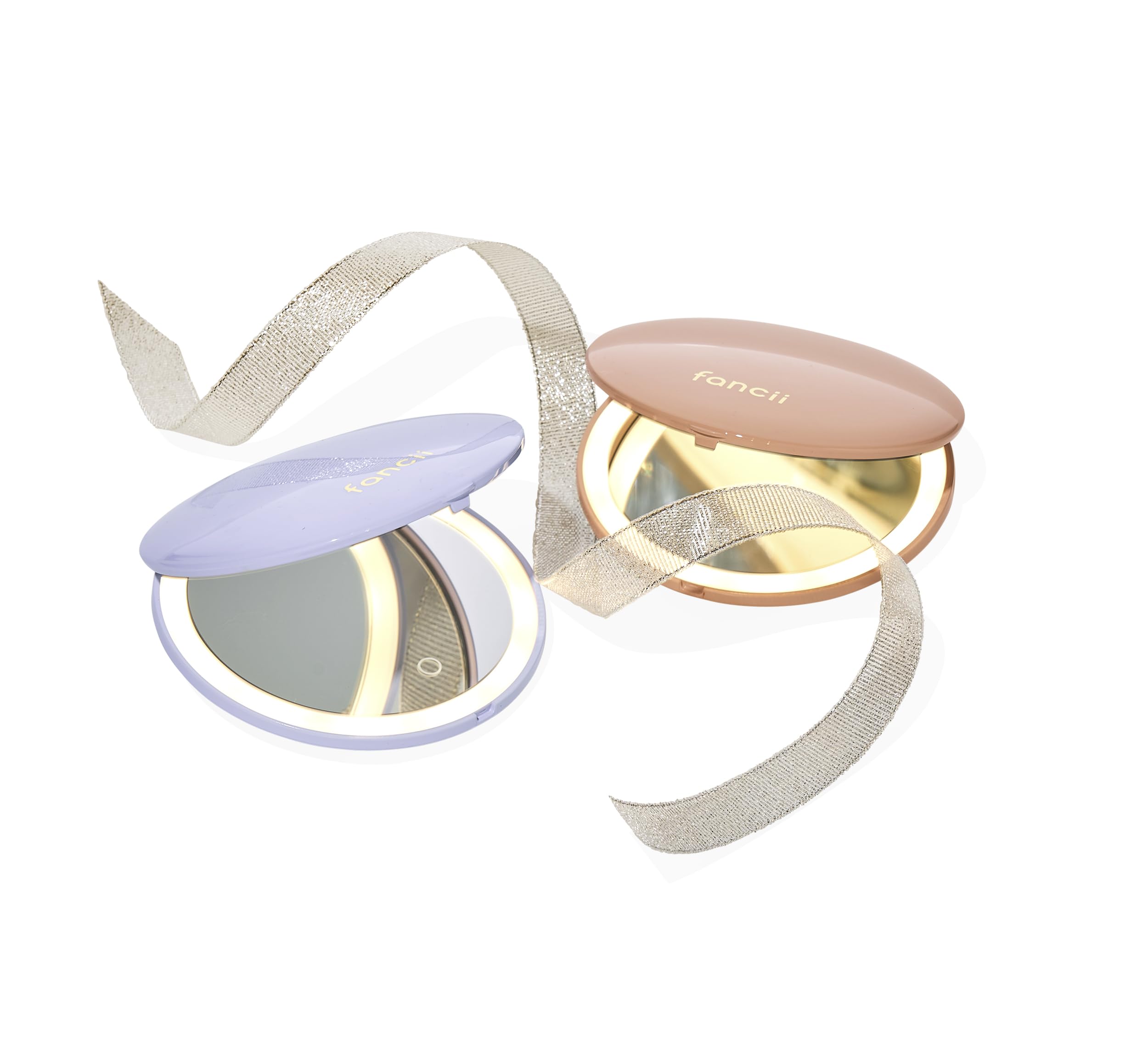 Fancii Compact Magnifying Mirror With Led Light, 10X/1X, Rechargeable, 3 Light Settings, Dimmable - Small Lighted Travel Handhel