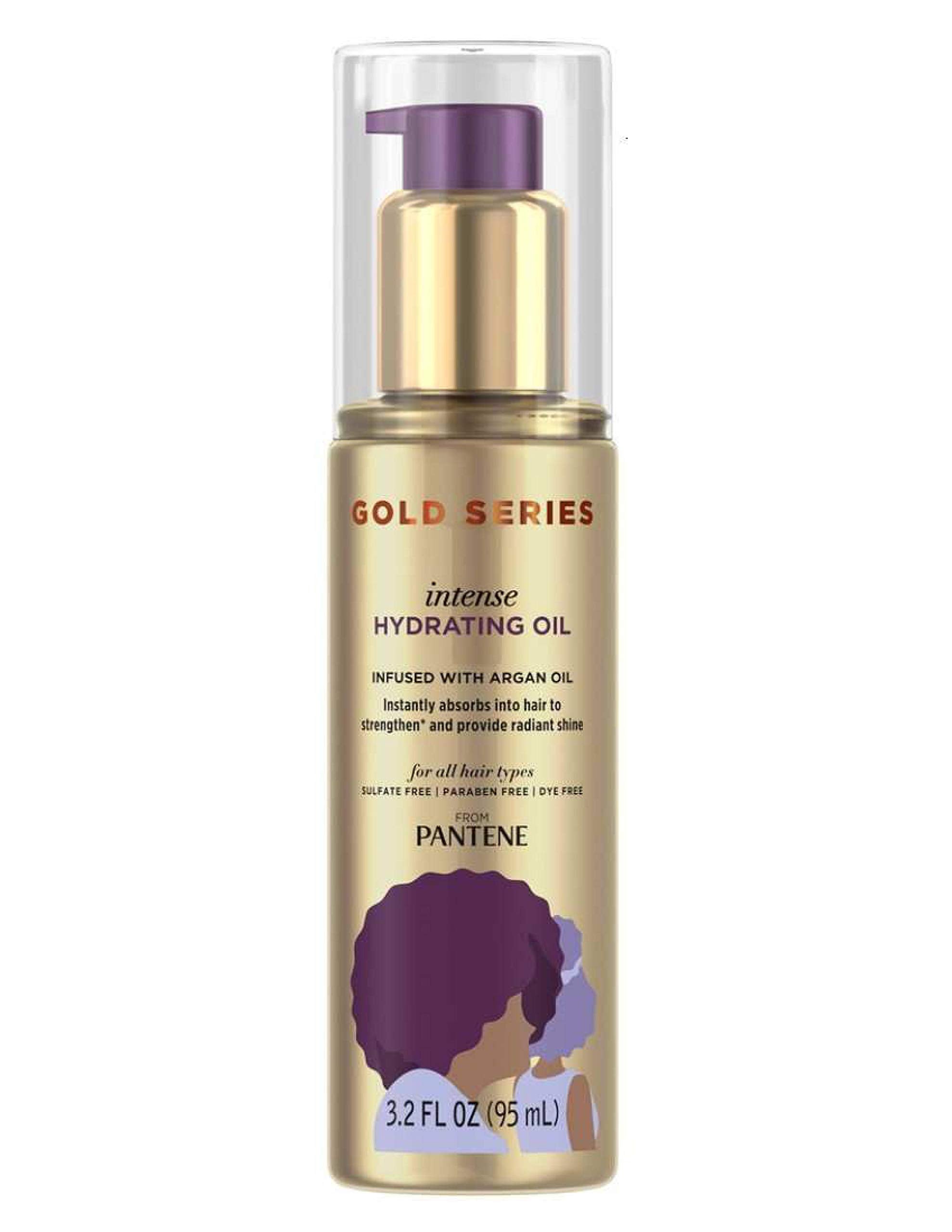 Pantene Gold Series Intense Hydrating Oil 3.2 Ounce (95ml) (2 Pack)