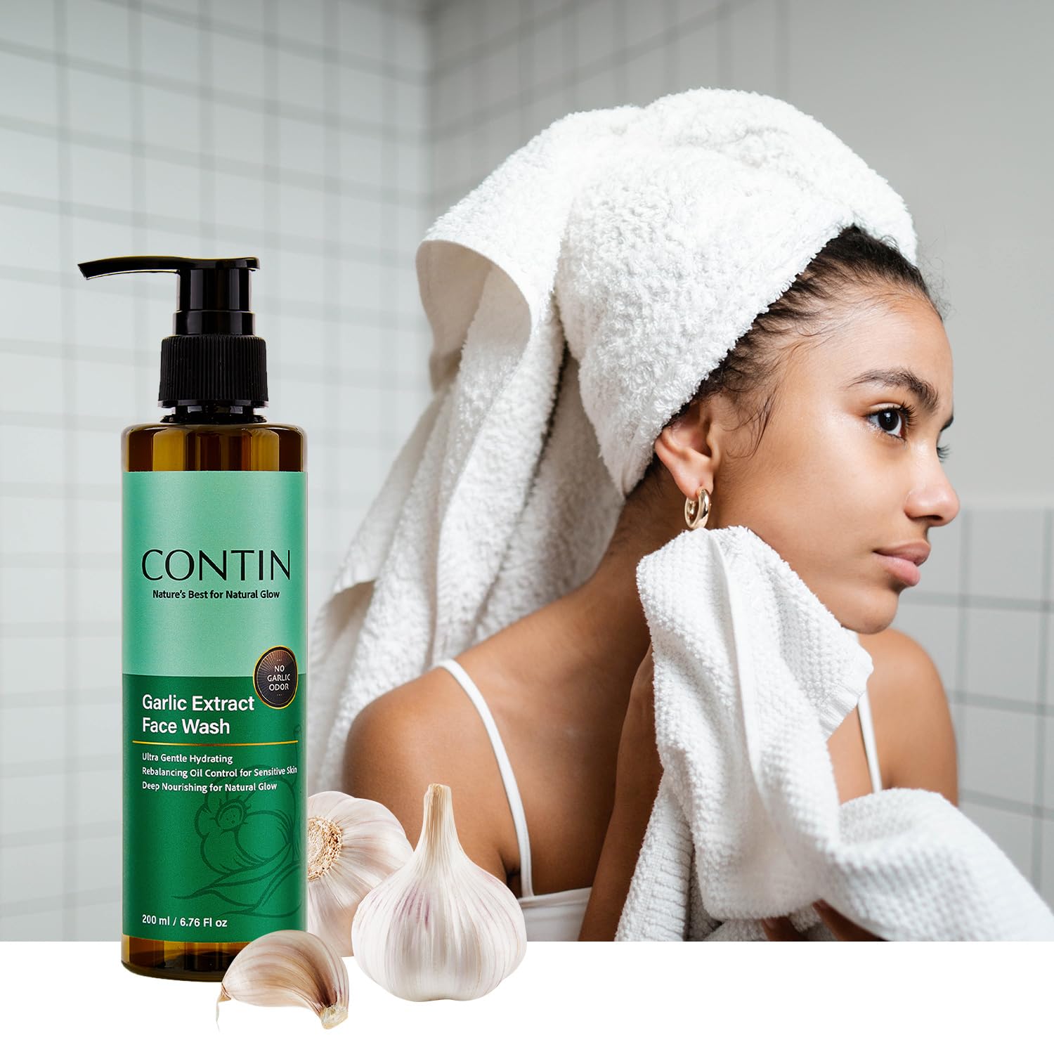 CONTIN Enzyme Plant Extract Face Wash Natural Pore Treatment for Sensitive Skin Gentle Facial Cleanser Skincare for Redness and
