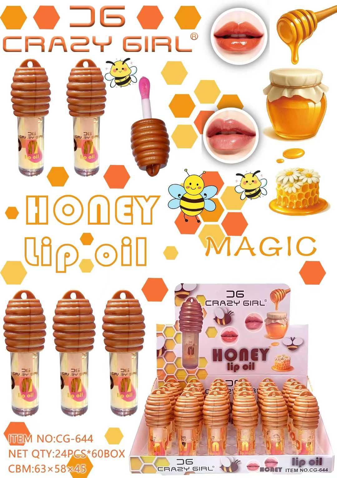 Prityka Girl Honey Lip Oil  Hydrating & Moisturizing Lip Gloss, NonSticky Lip Care For Soft & Pink Lips  Long Lasting Shine (