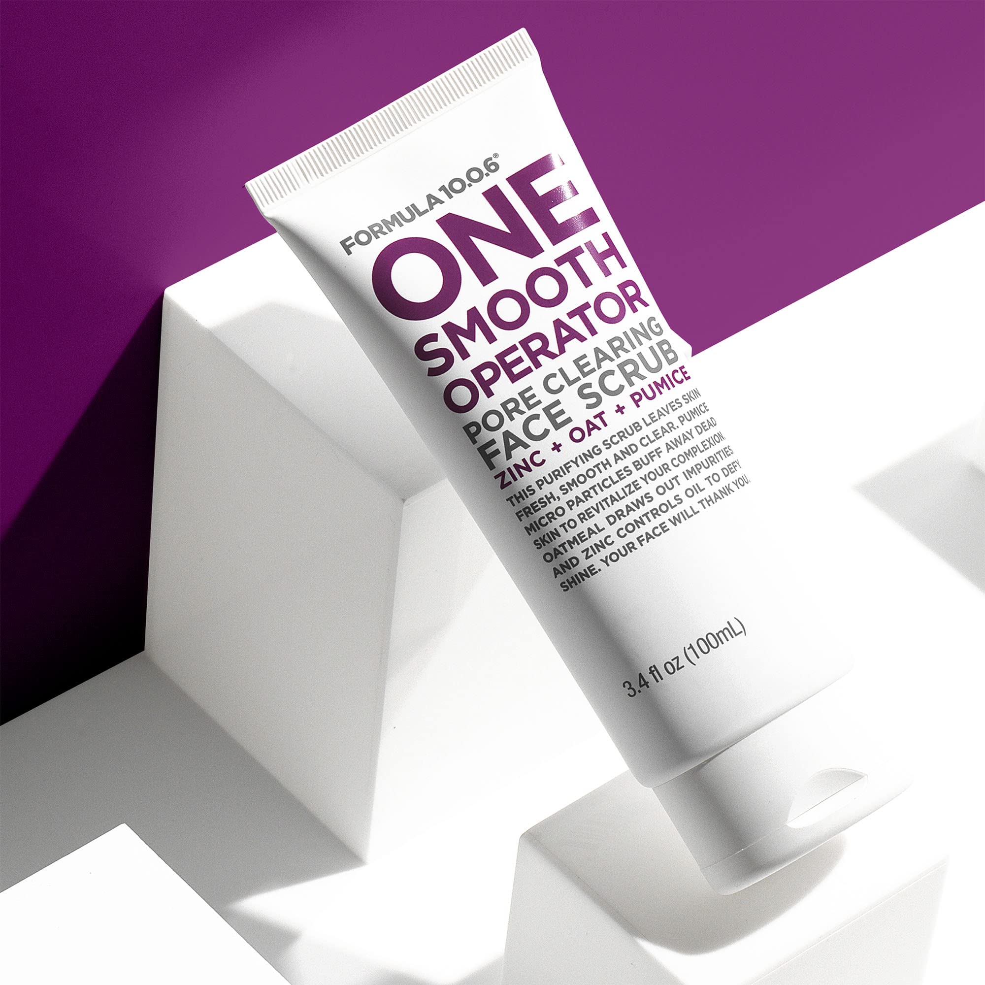 Formula 10.0.6 One Smooth Operator (3.4 Fl. Oz.) Pore Clearing Face Scrub That Leaves Skin Fresh, Smooth & Clear -Vegan, Paraben