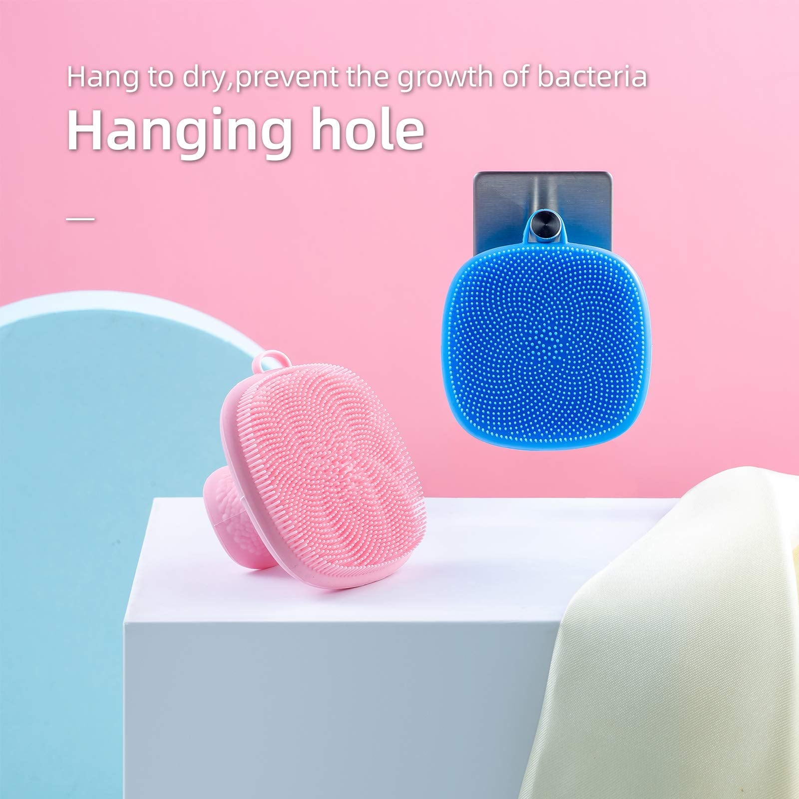 Vwmyq 2 Pack Silicone Face Scrubber For Men And Women Facial Cleansing Brush Silicone Face Wash Brush Manual Waterproof Cleansin