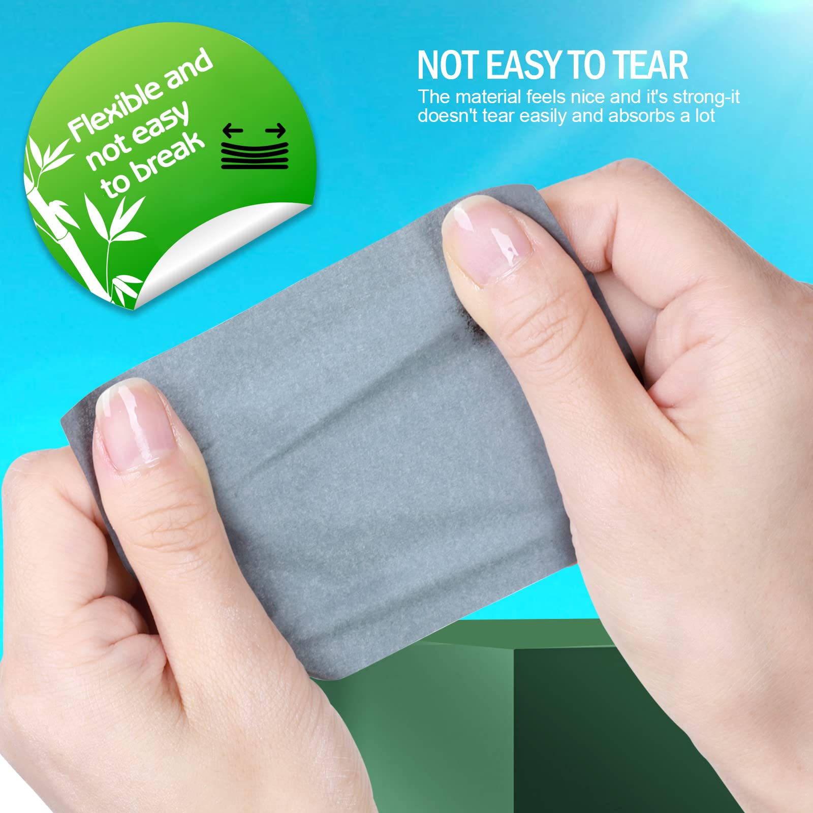 Oil Absorbing Facial Blotting Sheets For Oily Skin, 800 Count, Natural Bamboo Charcoal Face Blotting Paper, Face Oil Wipes, 3 7/