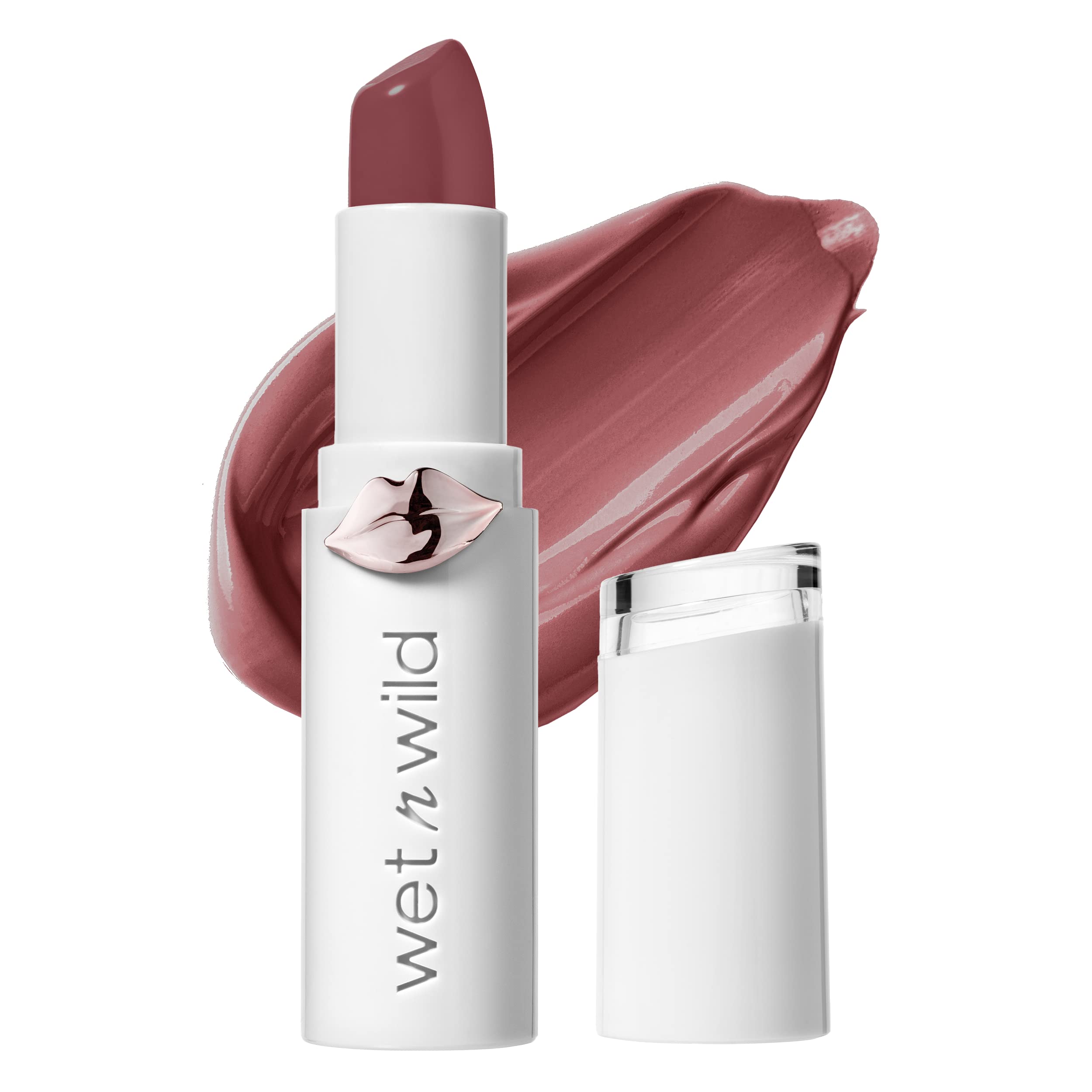 wet n wild Lipstick Mega Last High-Shine Lipstick Lip Color Makeup, Ros