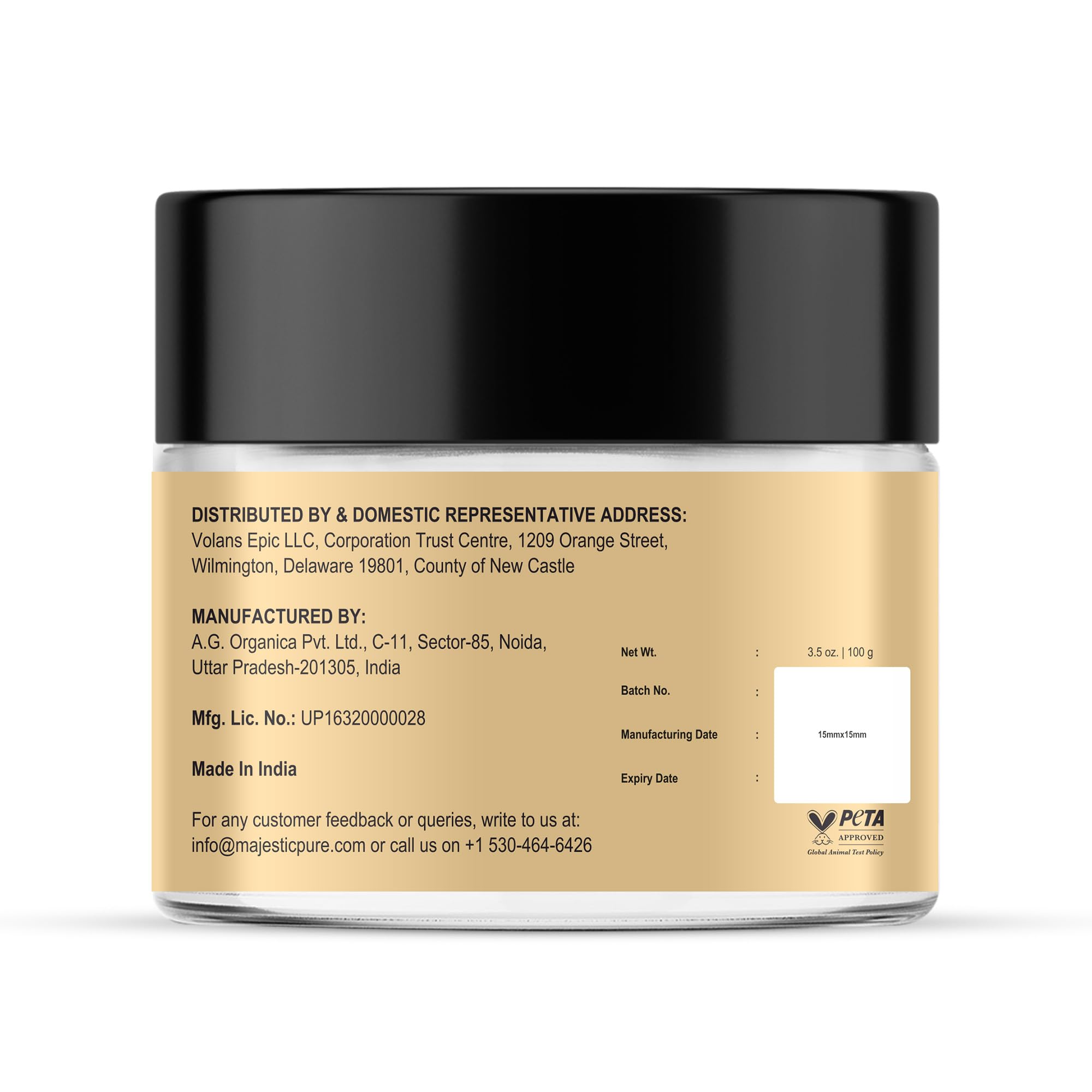 Majestic Pure Batana Butter For Hair Growth | Moisturizes Scalp & Hair | Nourishing & Volumizing | 100% Pure & Natural | Peta Ce
