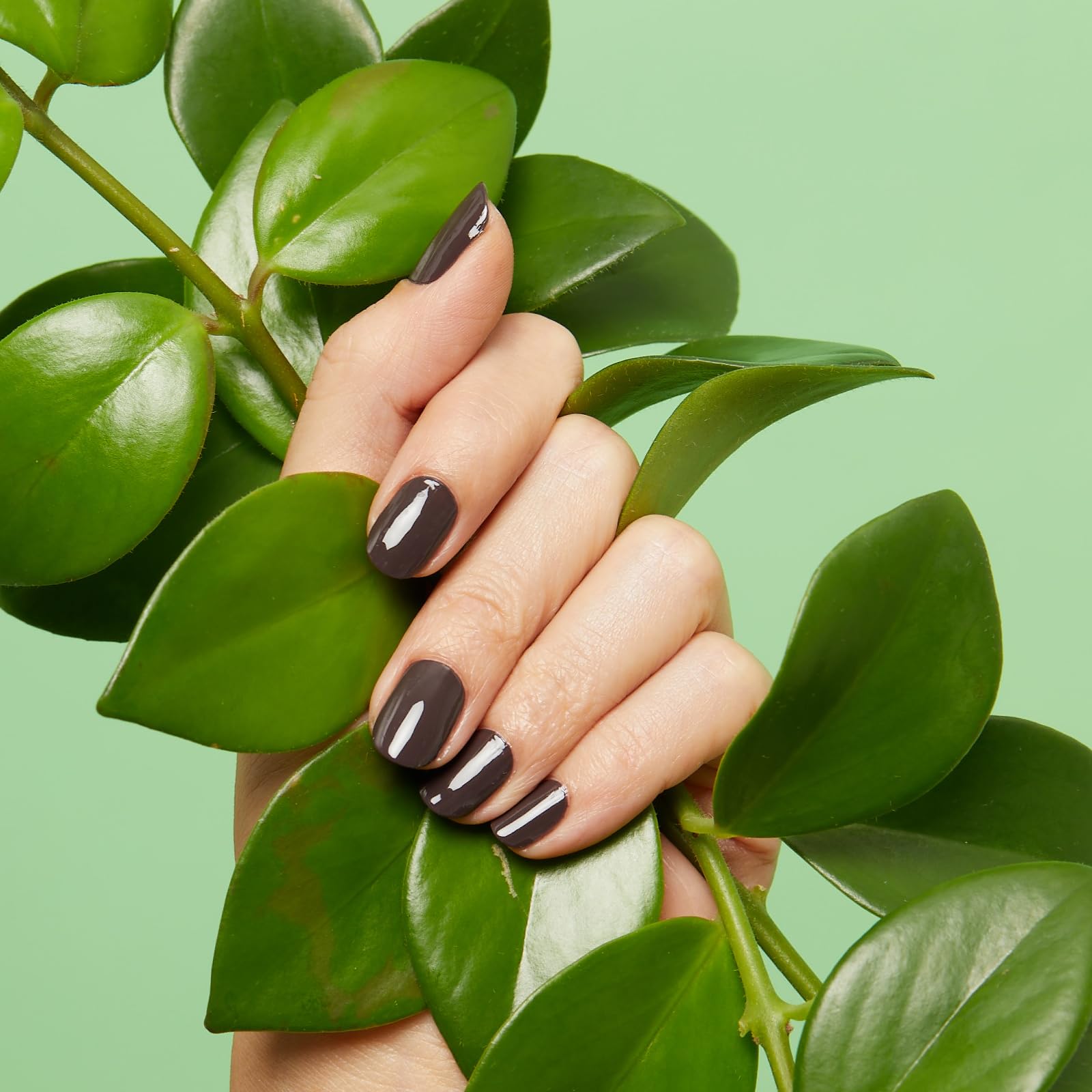 Nailtopia - Plant-Based Chip Free Nail Lacquer - Non Toxic, Bio-Sourced, Long-Lasting, Strengthening Polish - But First Coffee (