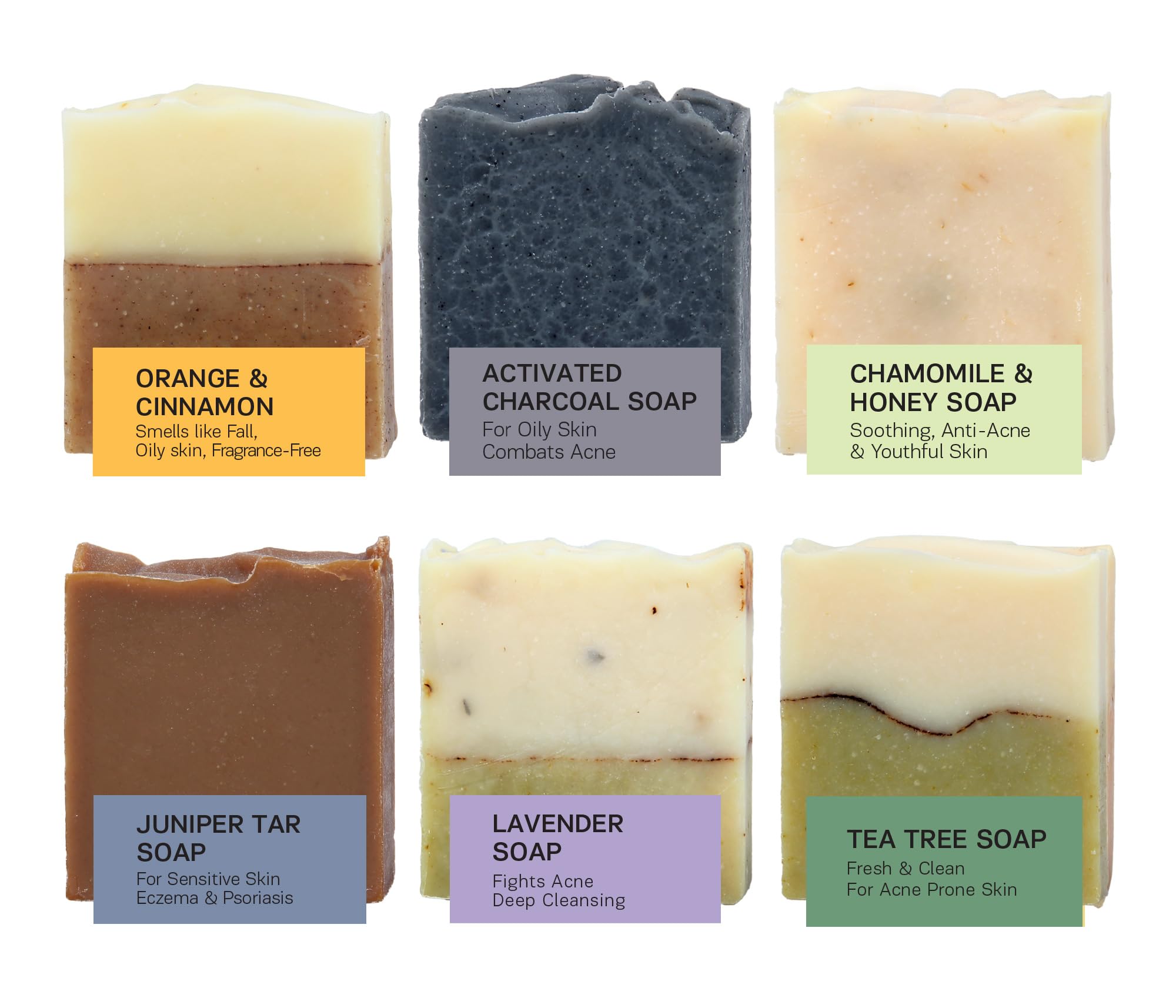 Authentic Bath & Soap - Bar Soap Set For Oily Skin - Natural, Cold Processed, Gentle Cleanser, Oil Control, Fights Odor, For Men