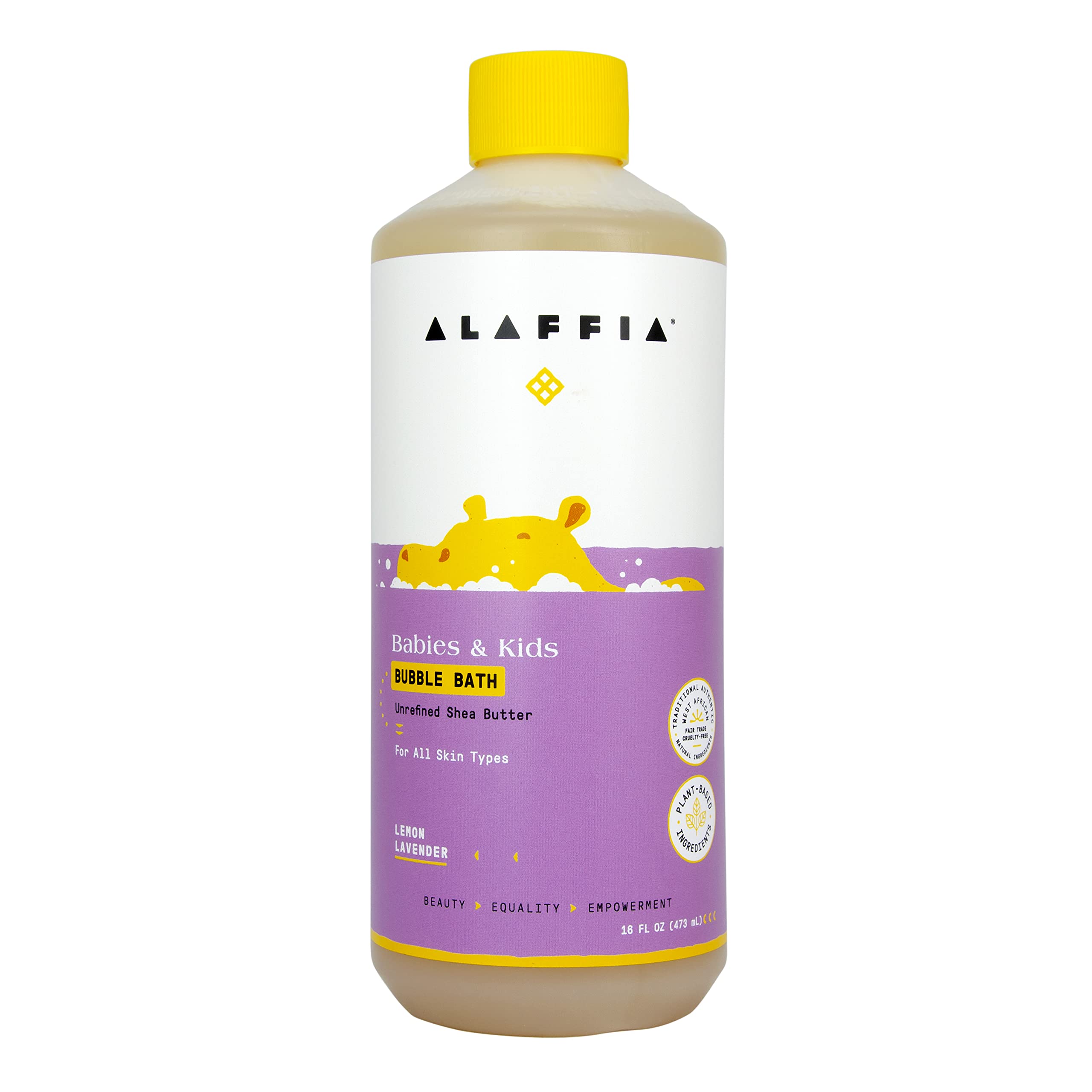 Alaffia Babies and Kids Bubble Bath, Gentle Bath Essentials for Delicate Skin, Plant-Based Formula That is Paraben & Sulfate-Fre